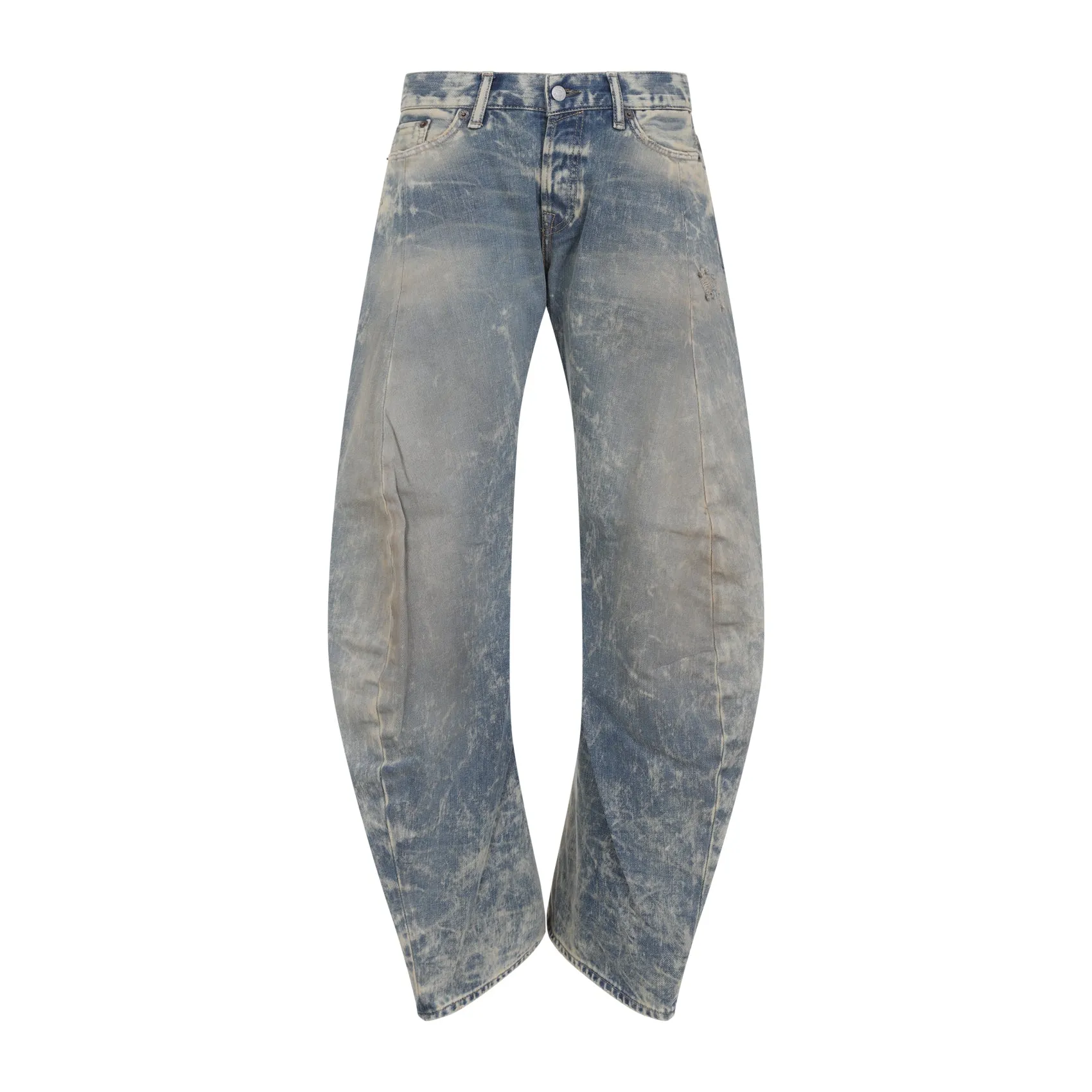 Mid Blue Goldmine Cotton Jeans