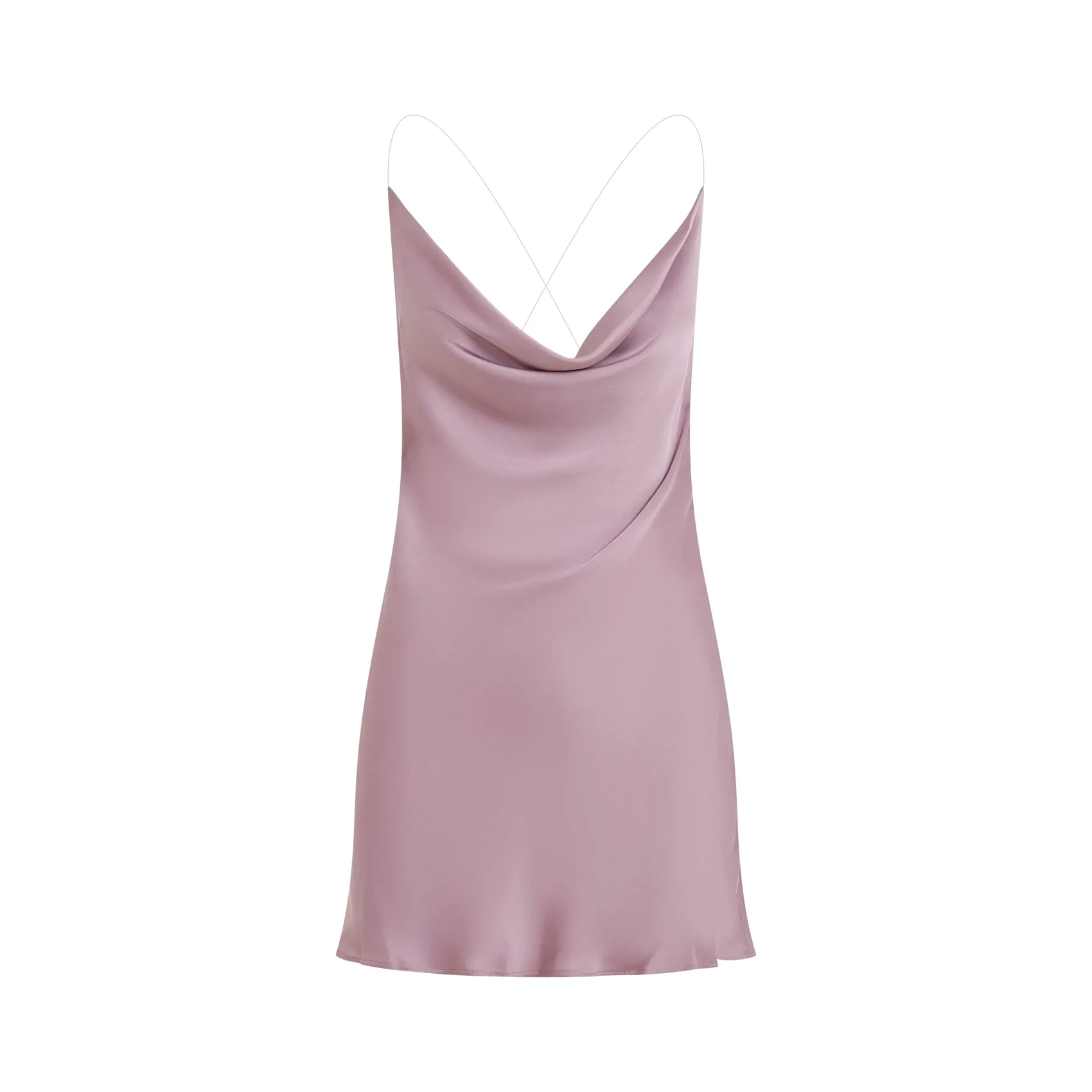 Evergreen Mauve Invisible Strap Slip Dress