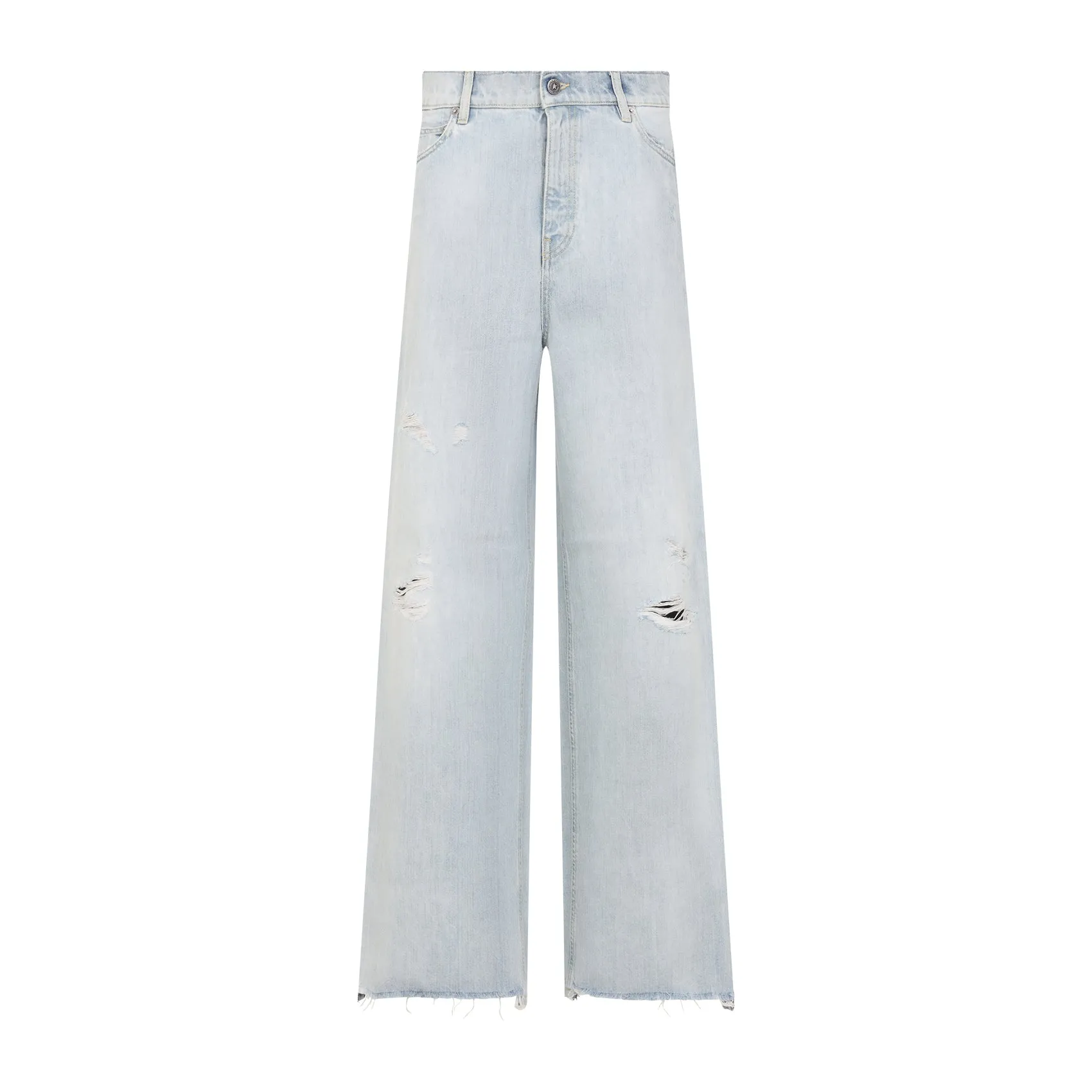 Light Blue Melody Boyfriend Cotton Jeans