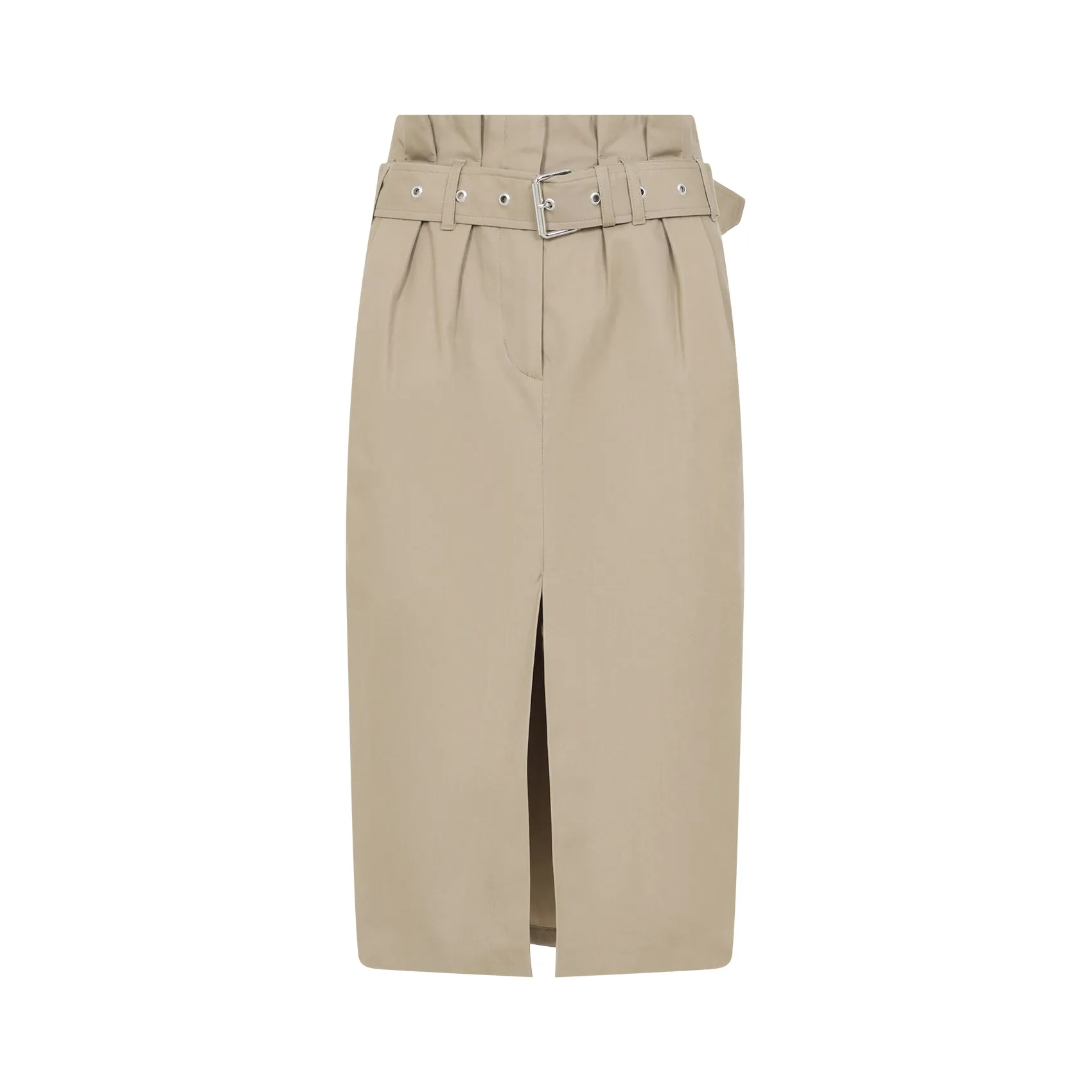 Beige Seaches Cotton Skirt