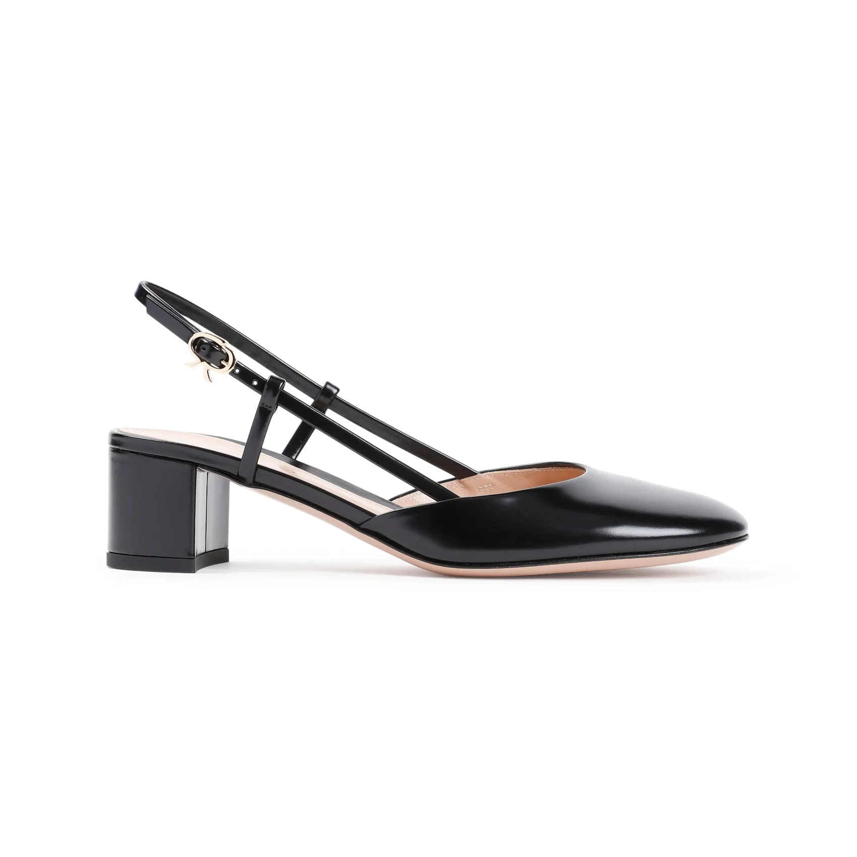 Black Tokio Leather Slingback