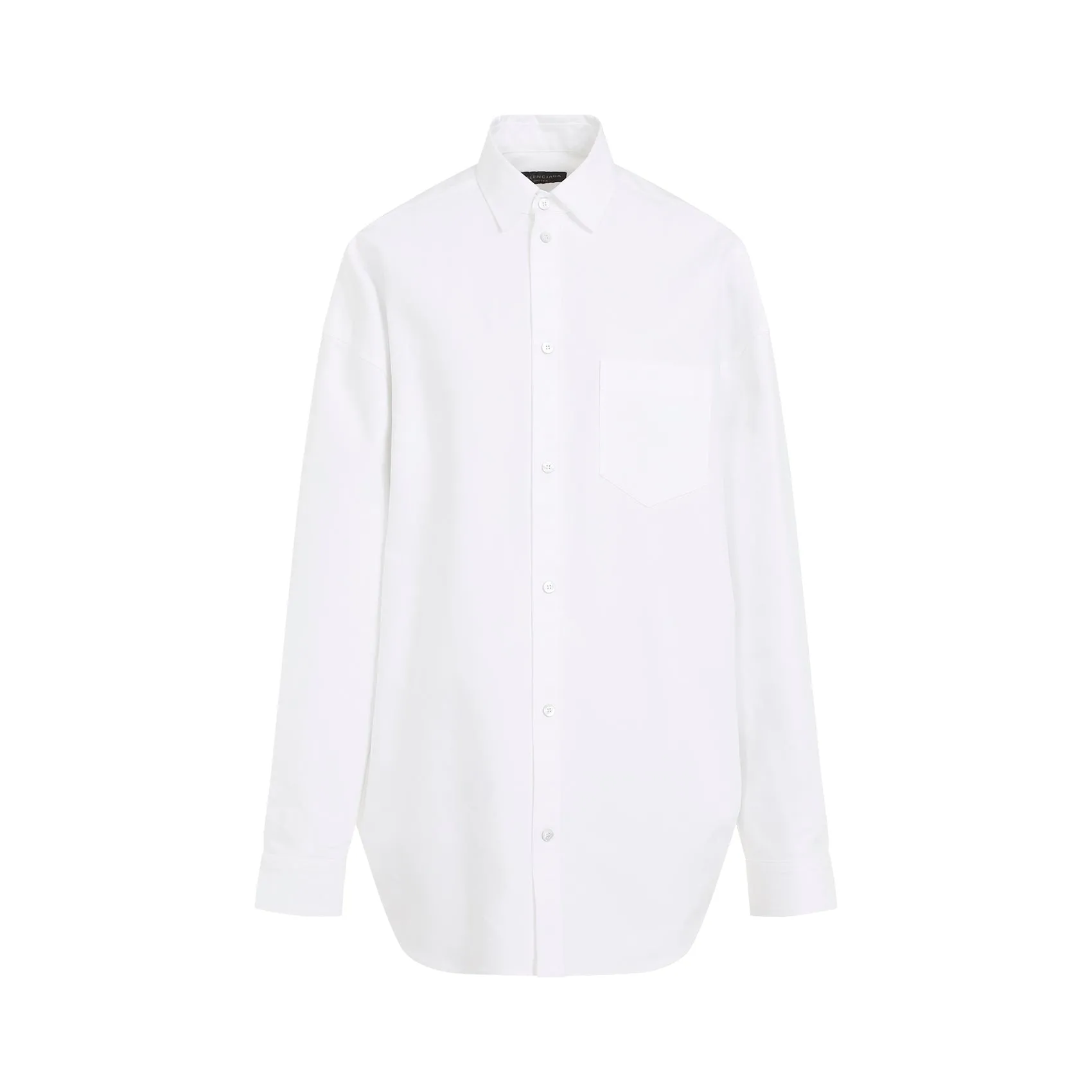 White Cotton Outerwear Shirt