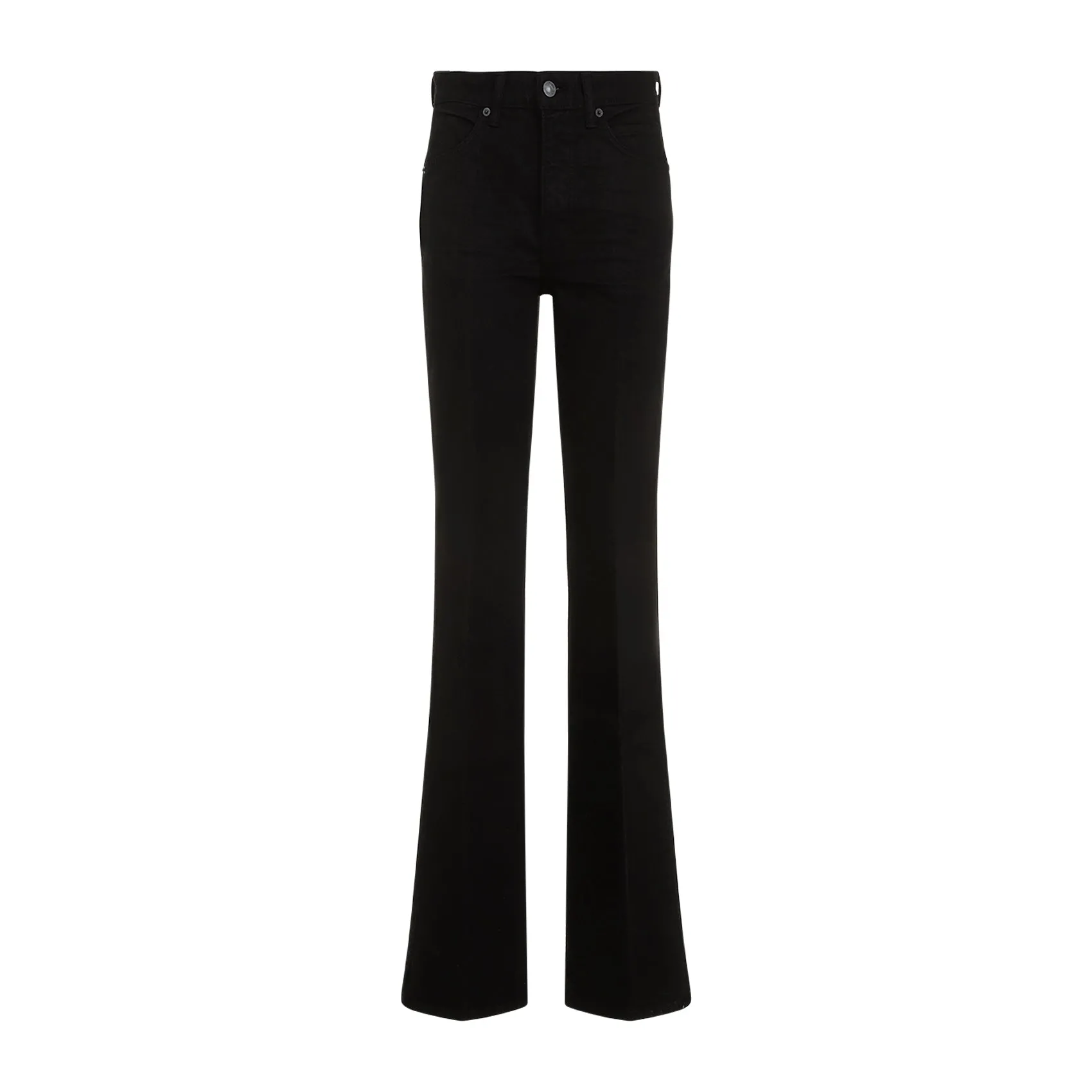 Black Flare Cotton Jeans