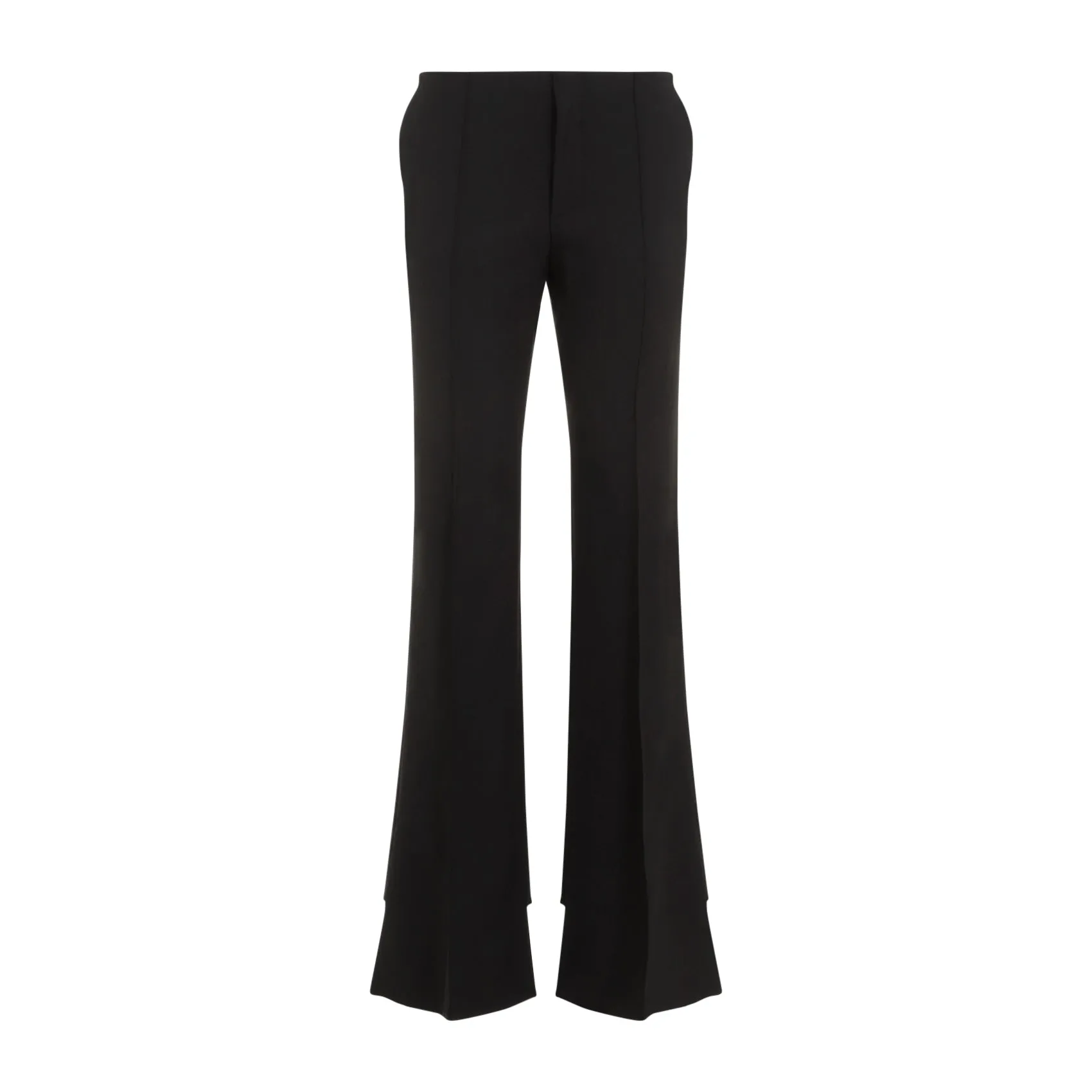Black Flare Virgin Wool Pants