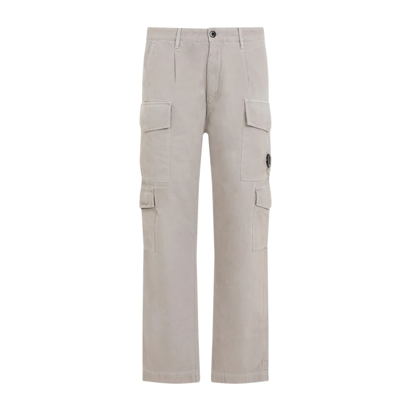 Vintage Khaki Beige Cotton Cargo Pants