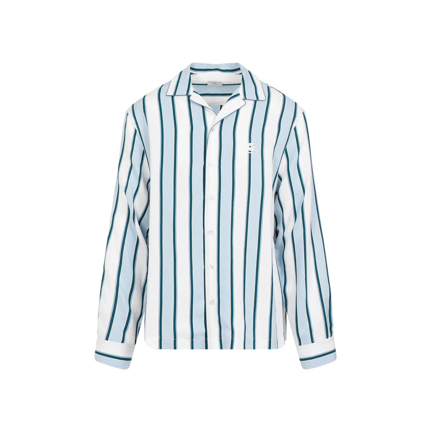 Striped Bowling Viscose Shirt