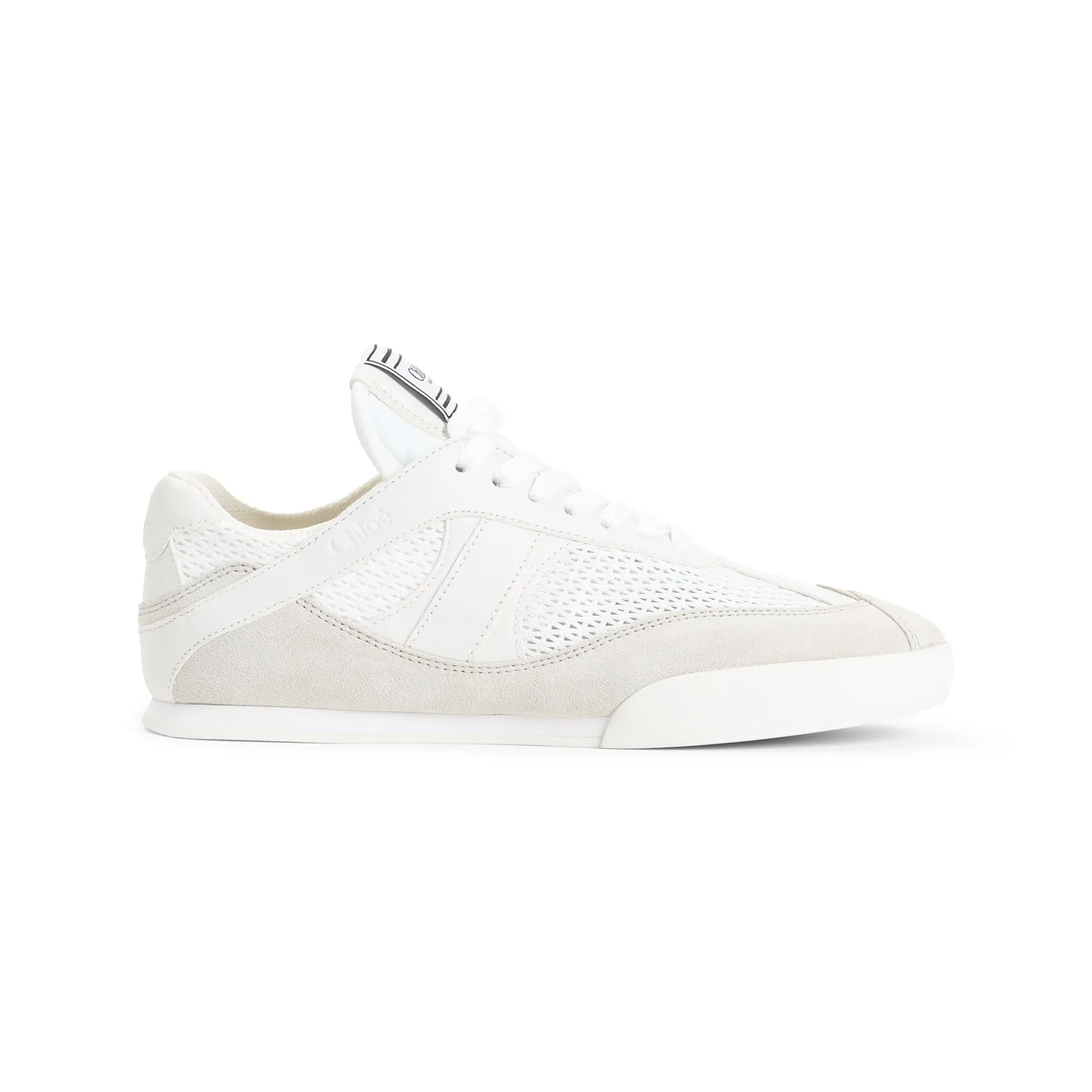 White Kick Textile Sneakers