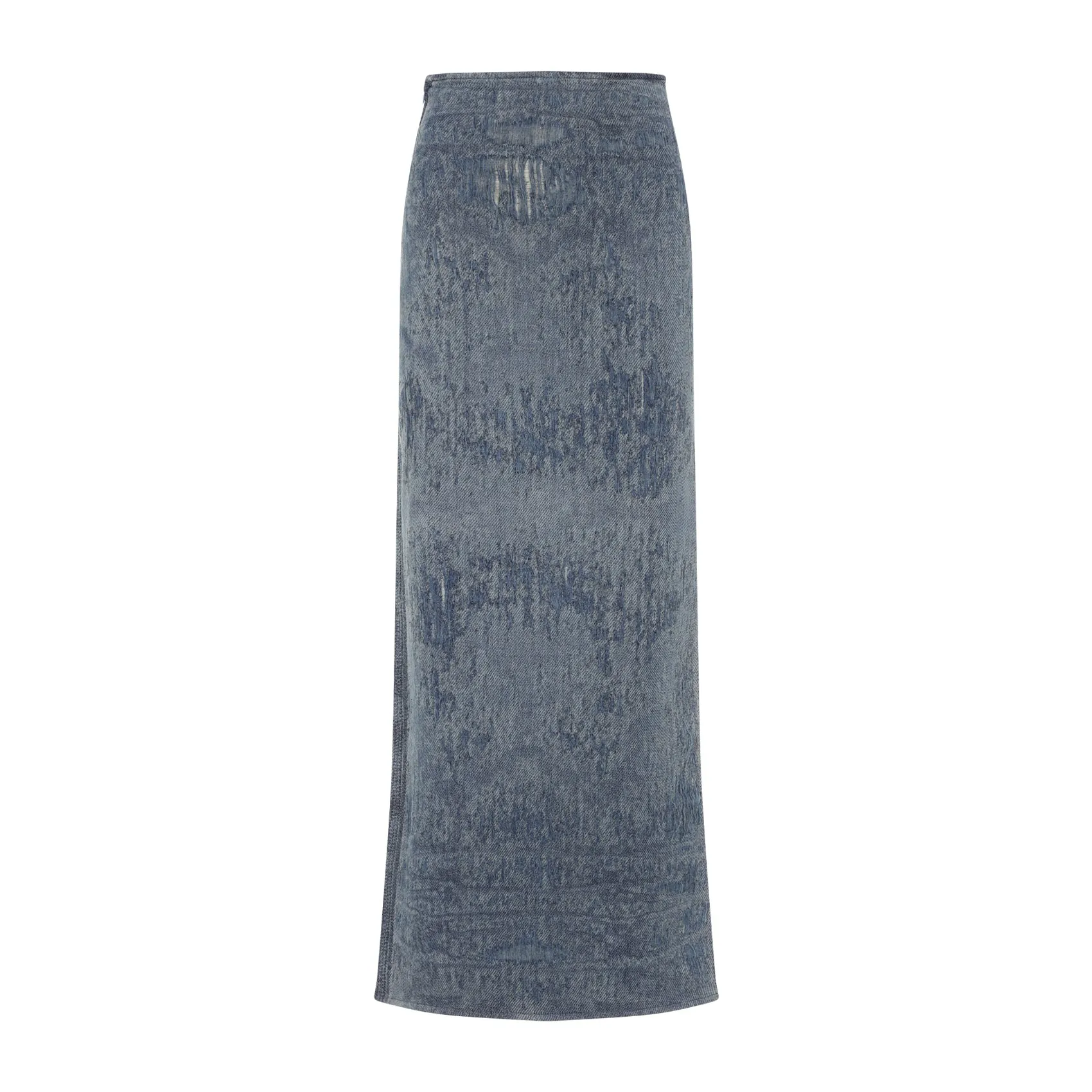 Blue De-Megan-Fsg Cotton Long Skirt