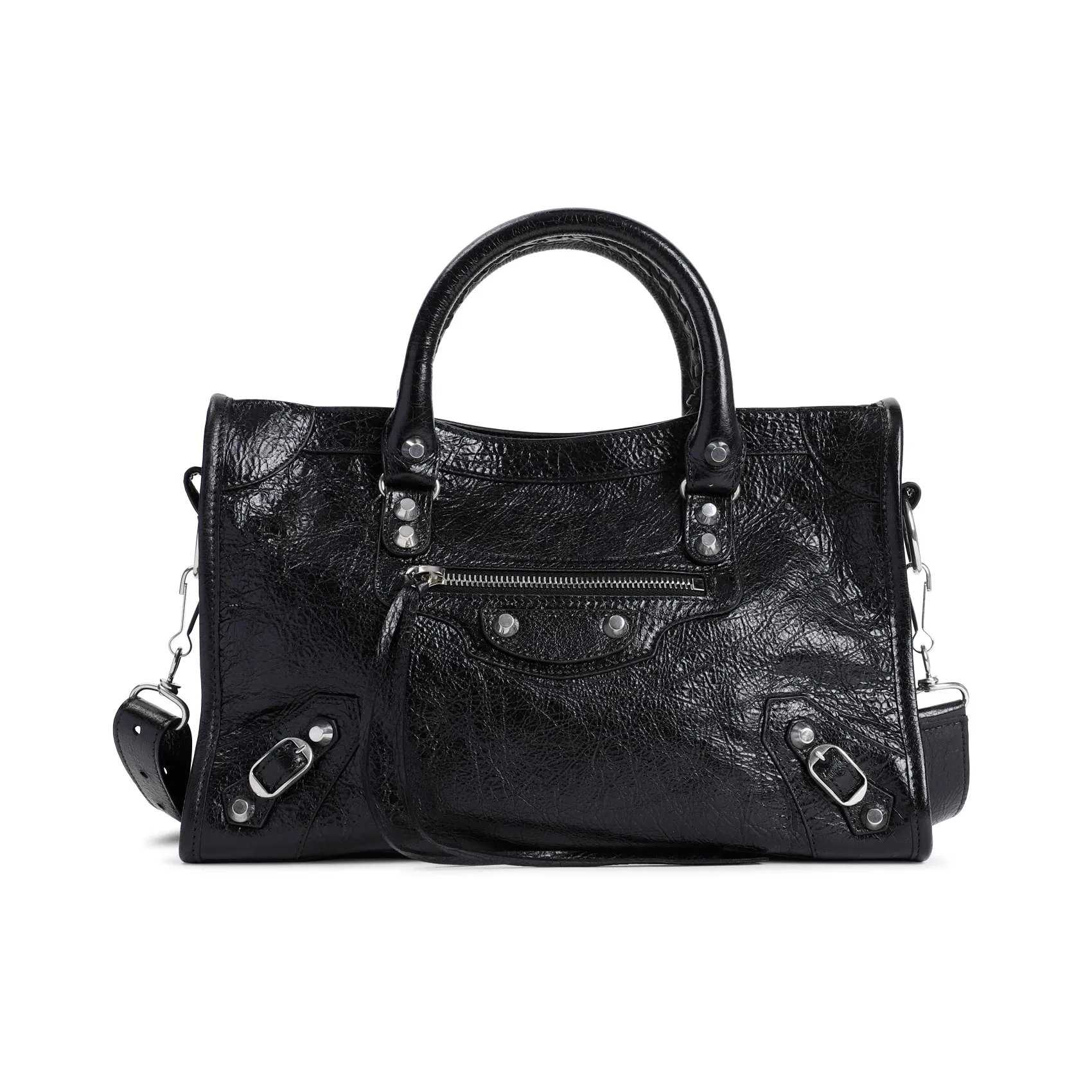 Black Calf Leather Le City Bag