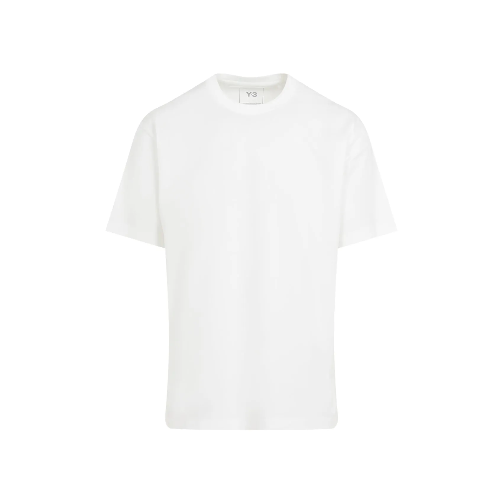 White Cotton Short Sleeves Tee