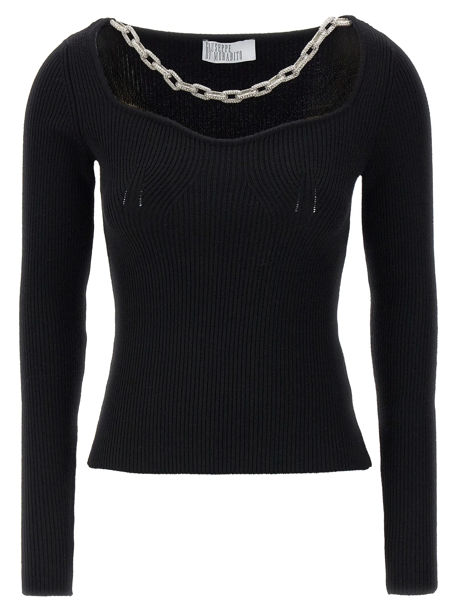 Jewel Chain Sweater Maglioni Nero