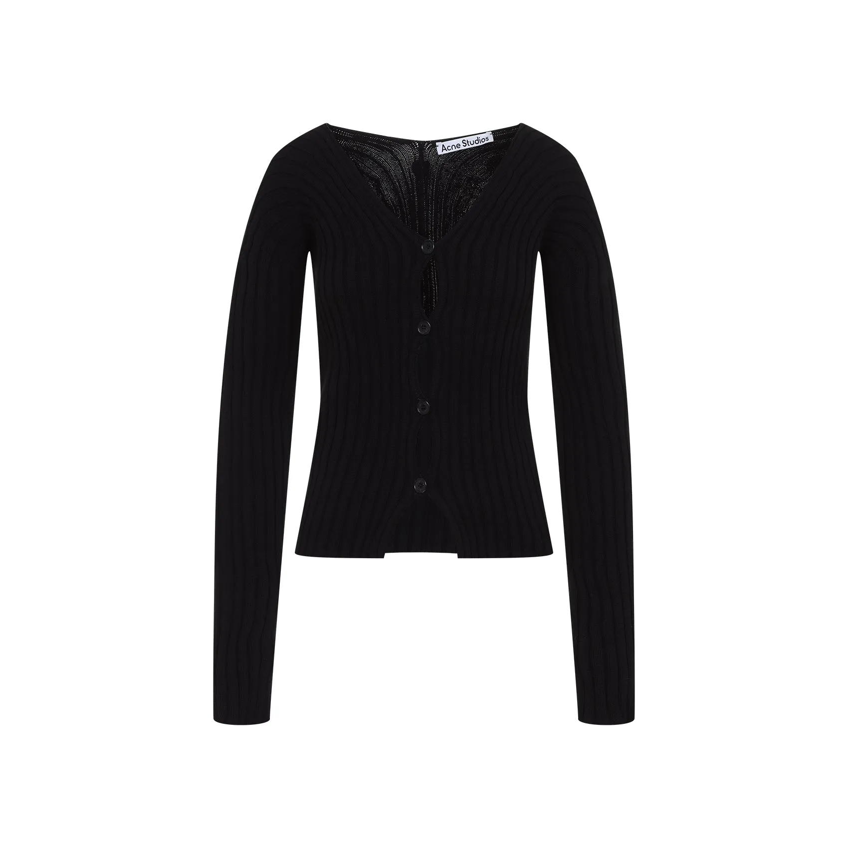 Black Cotton Cardigan
