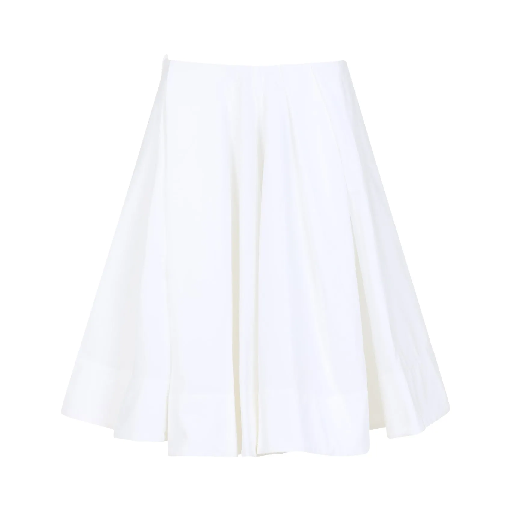 White La Jupe Salon Cotton Skirt