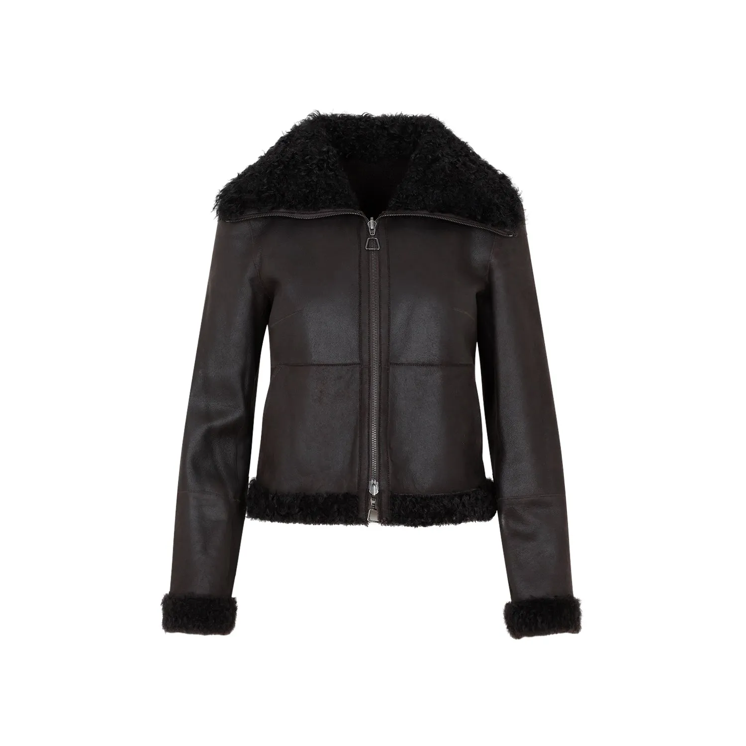Mocca Lamb Leather Jacket