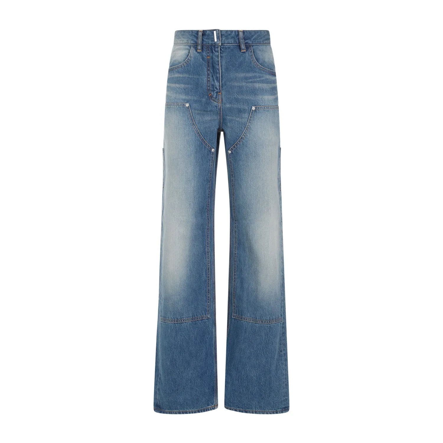 Deep Blue Cotton Jeans