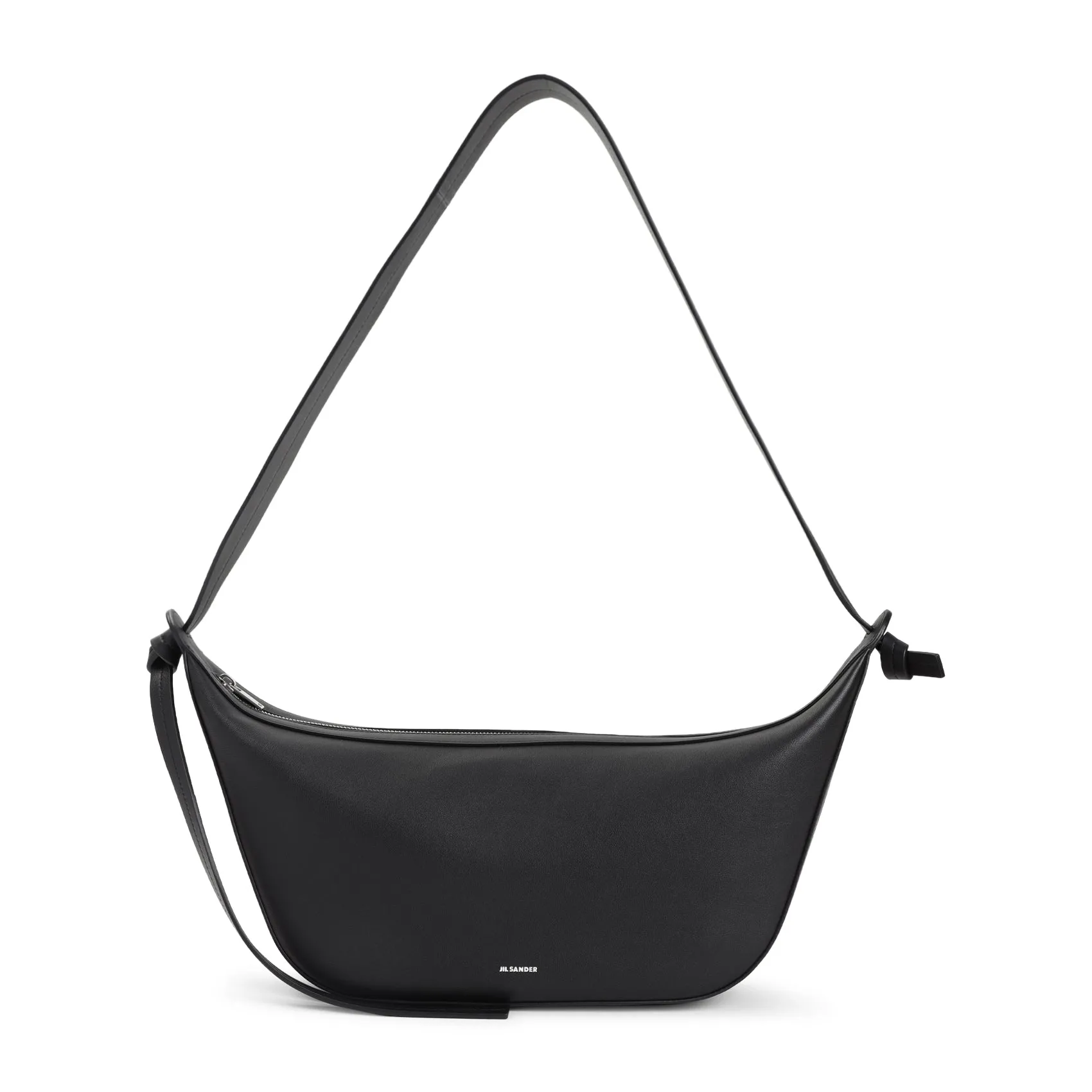 Black Knot Crossbody Calf Leather Handbag