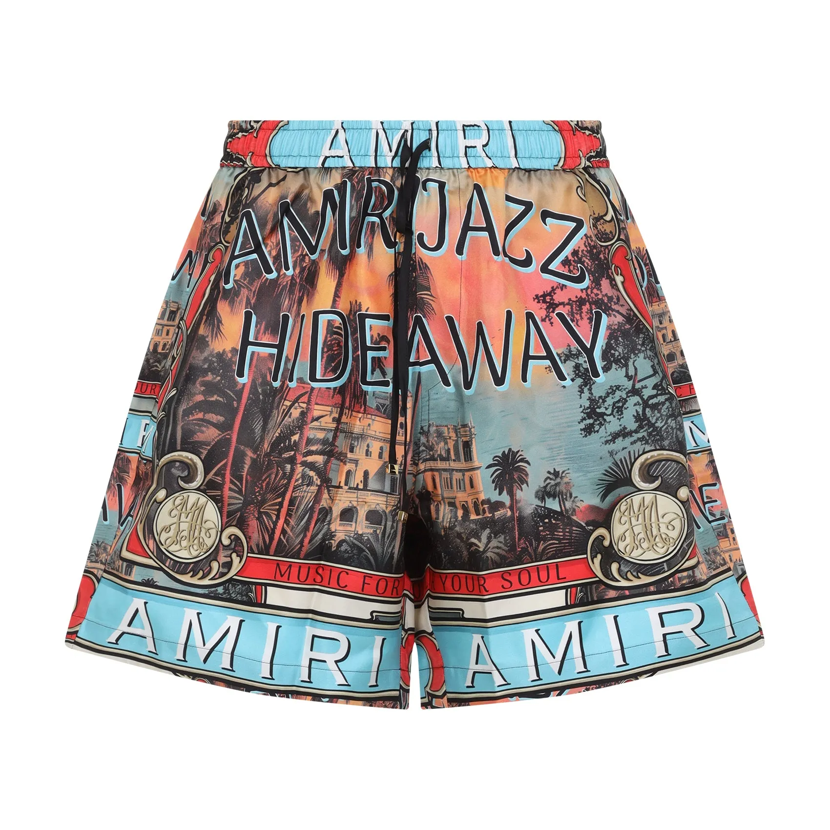 Multicolor Silk Jazz Hideway Short
