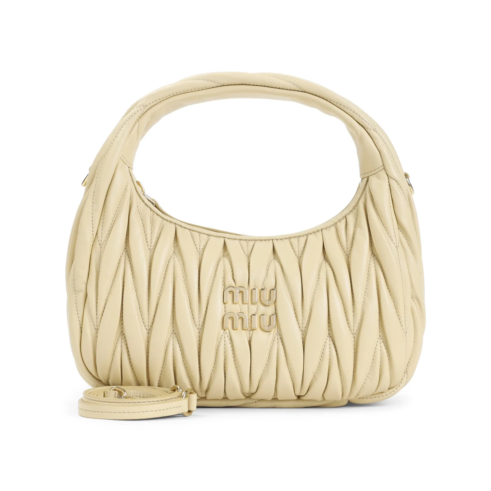 Light Yellow Lamb Leather Handbag
