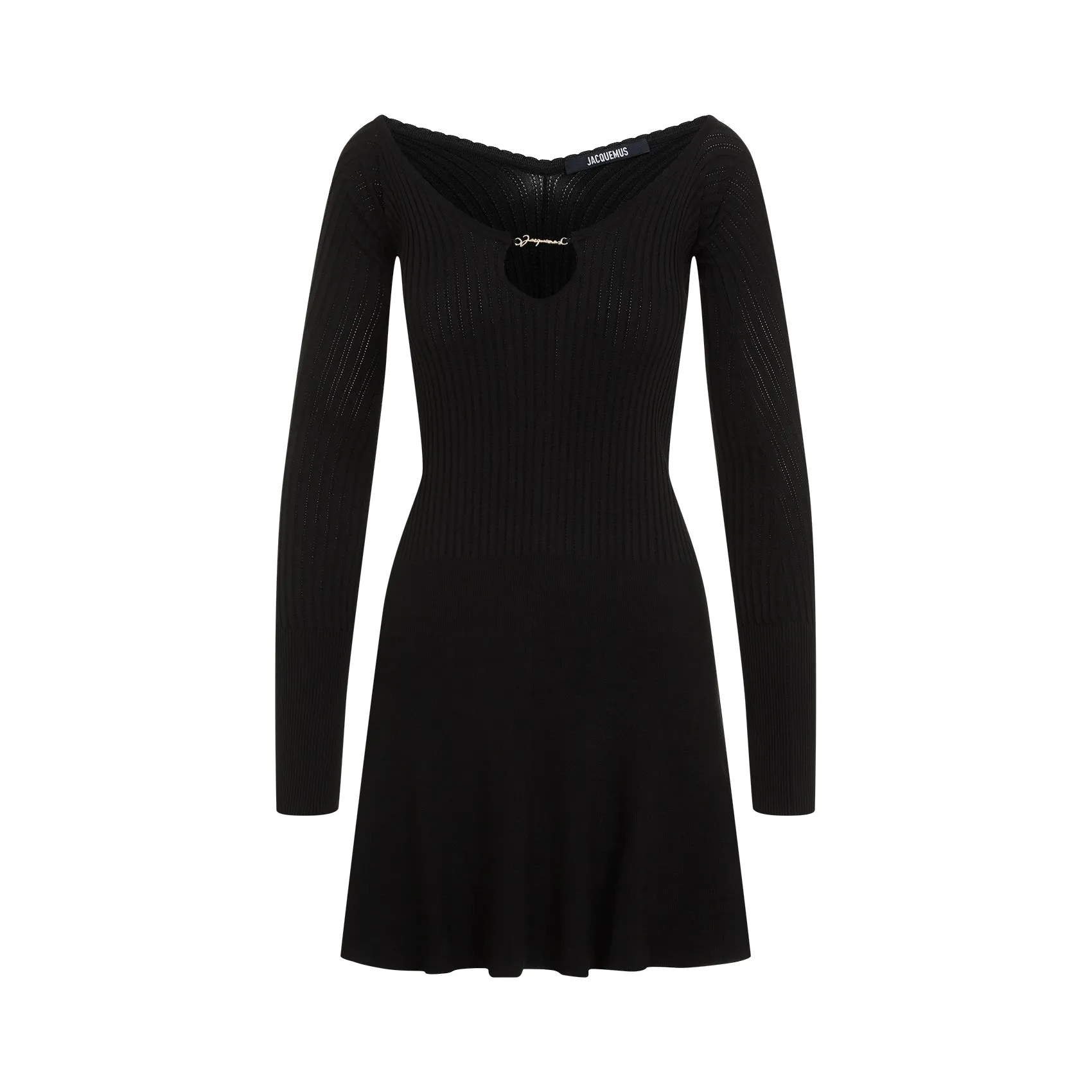 Black La Mini Robe Pralu Viscose Mini Dress