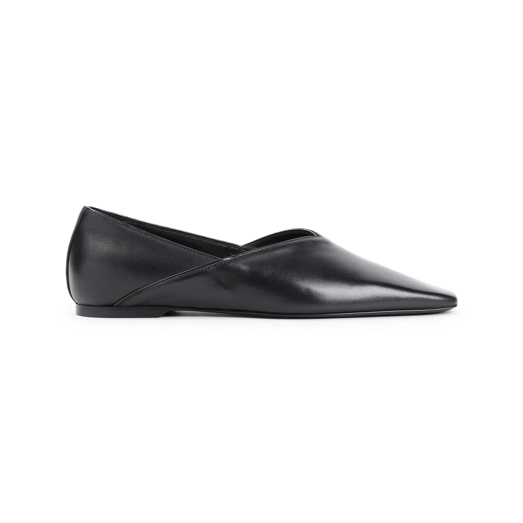 Black The Everyday Flat Nappa Leather Ballerinas