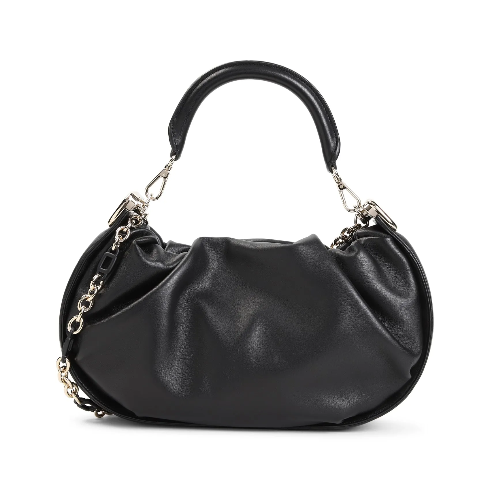 Black Hobo Viv` Choc Royal Medium Leather Handbag
