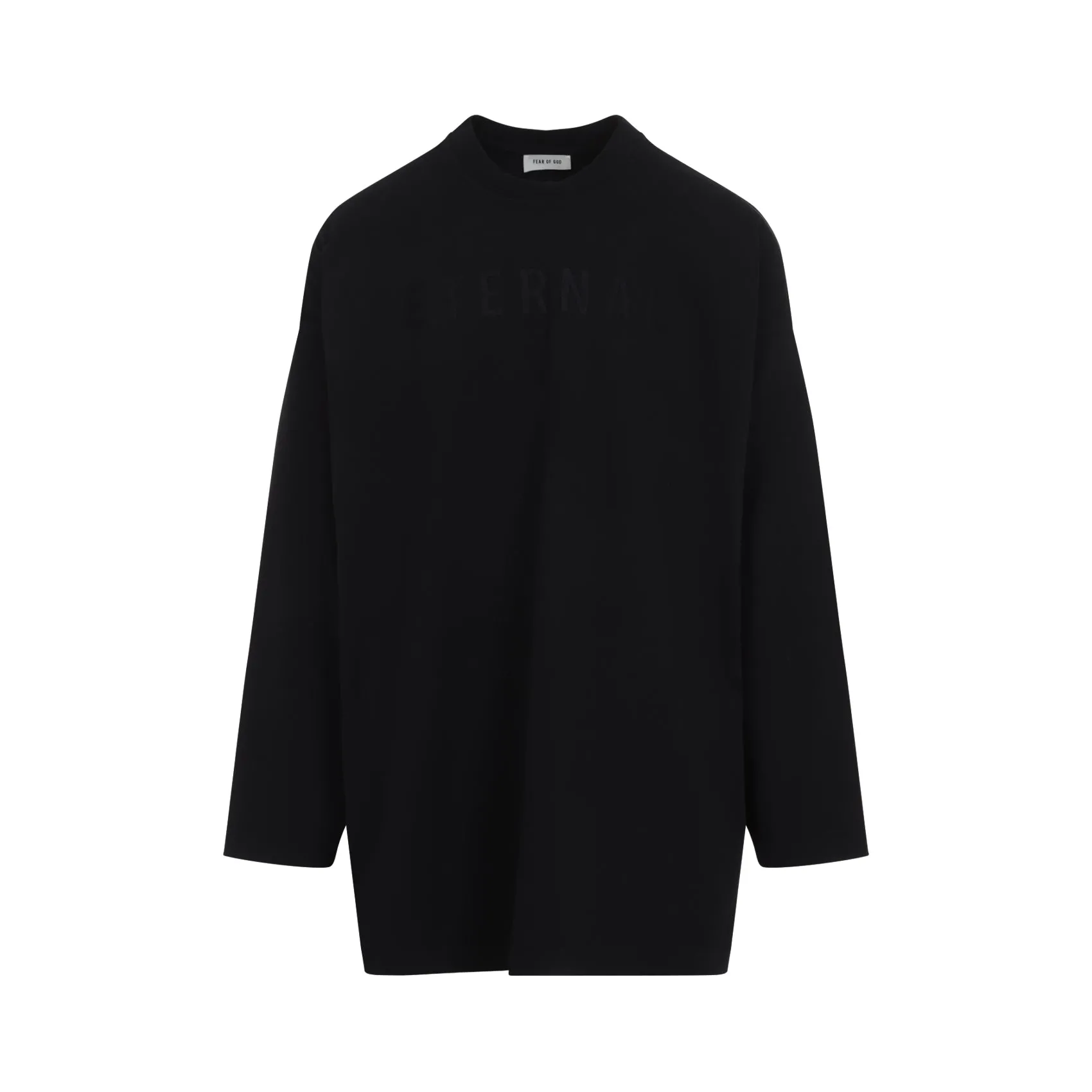 Black Cotton Eternal Long Sleeve Tee