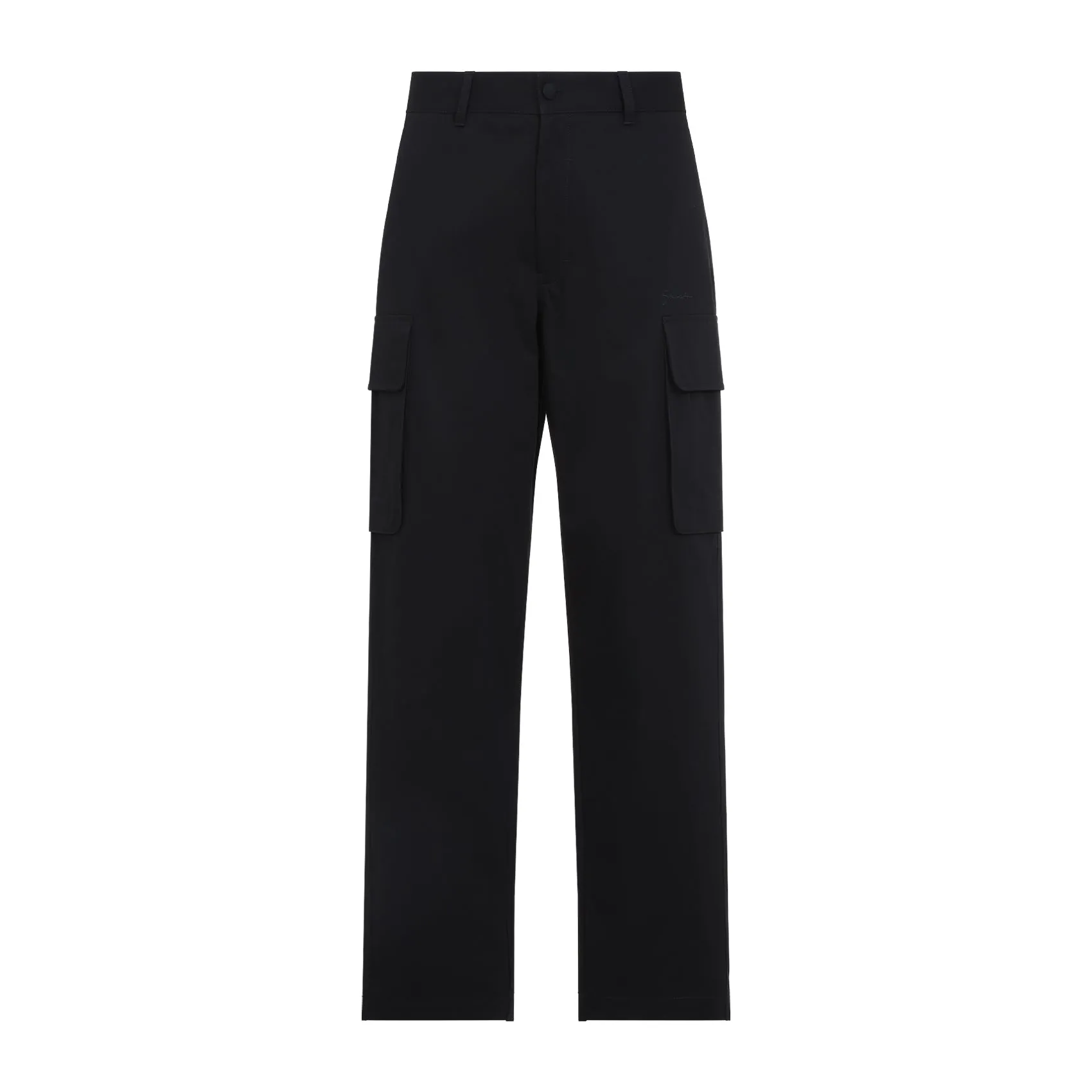 Black Cotton Trousers