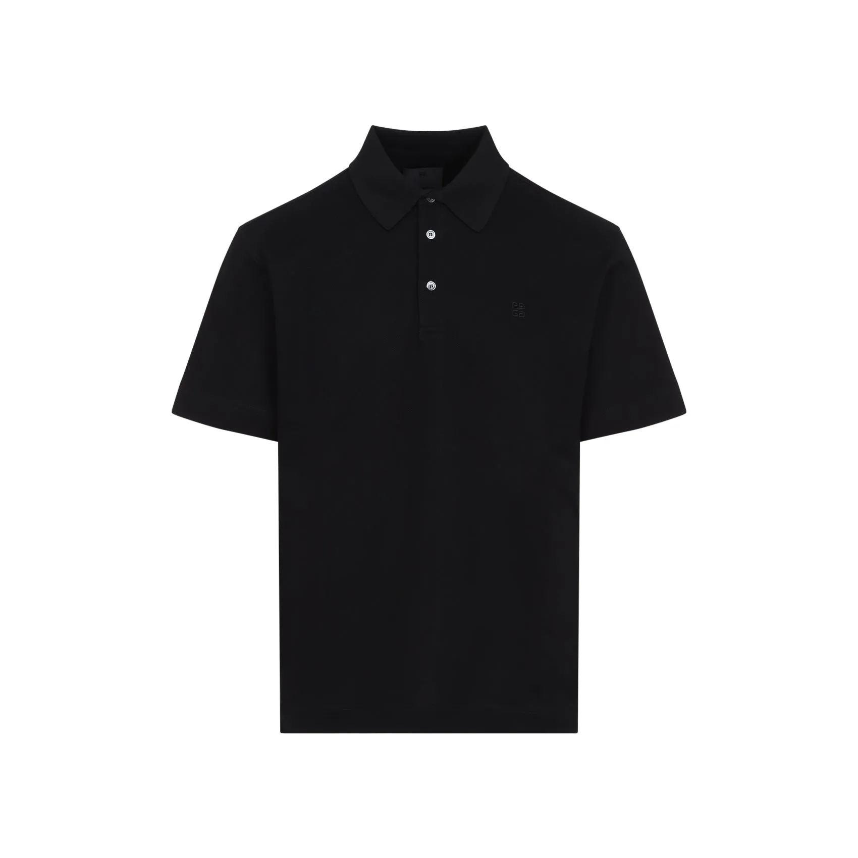 Black Cotton Polo