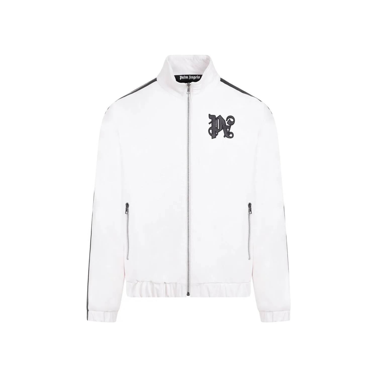 Off White Monogram Leather Jacket