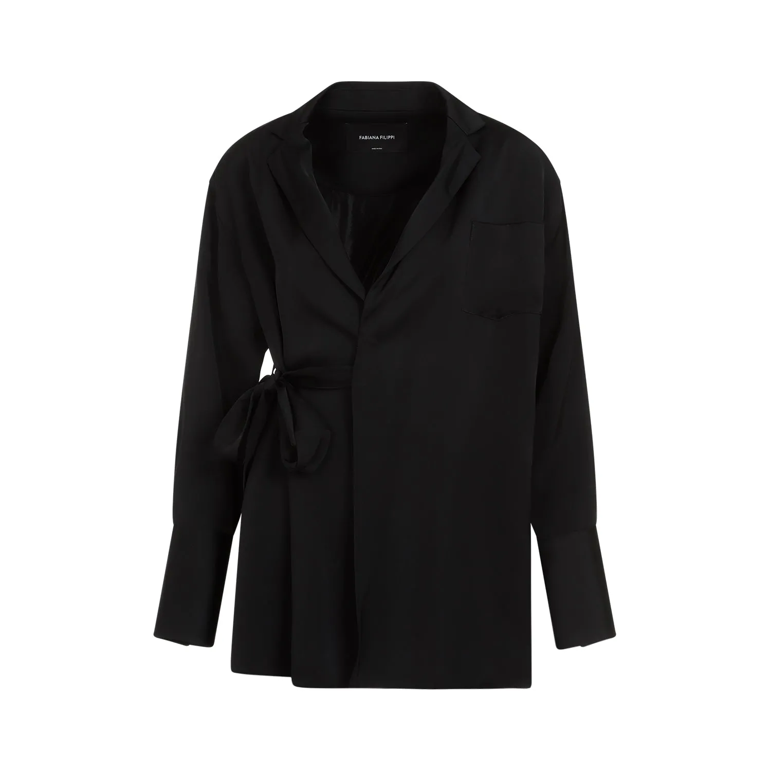 Black Viscose Blazer