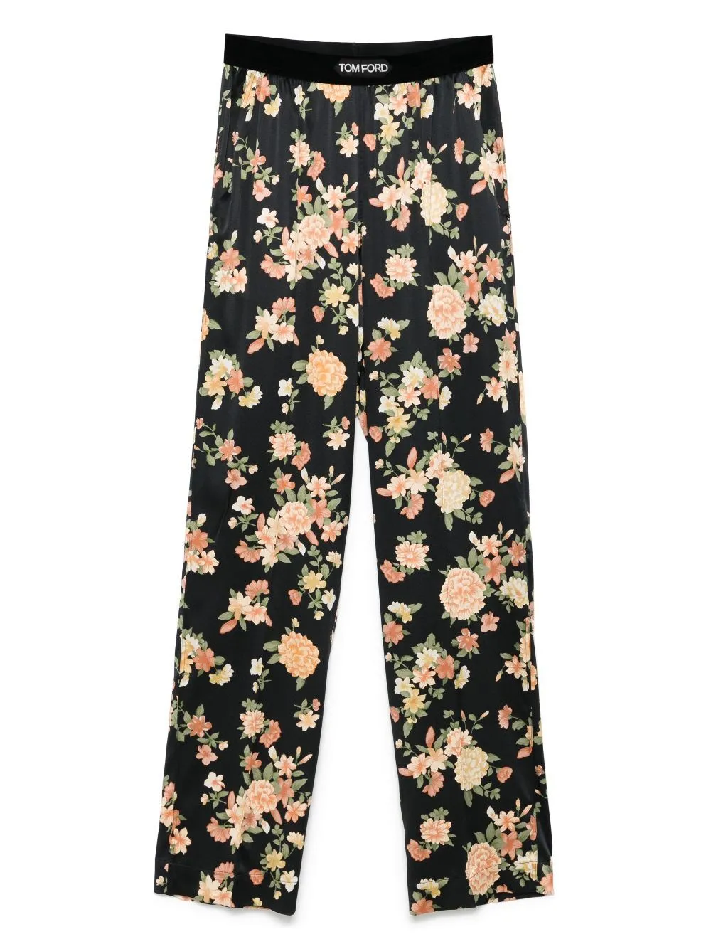 Pantaloni Stile Pigiama Con Stampa Floreale