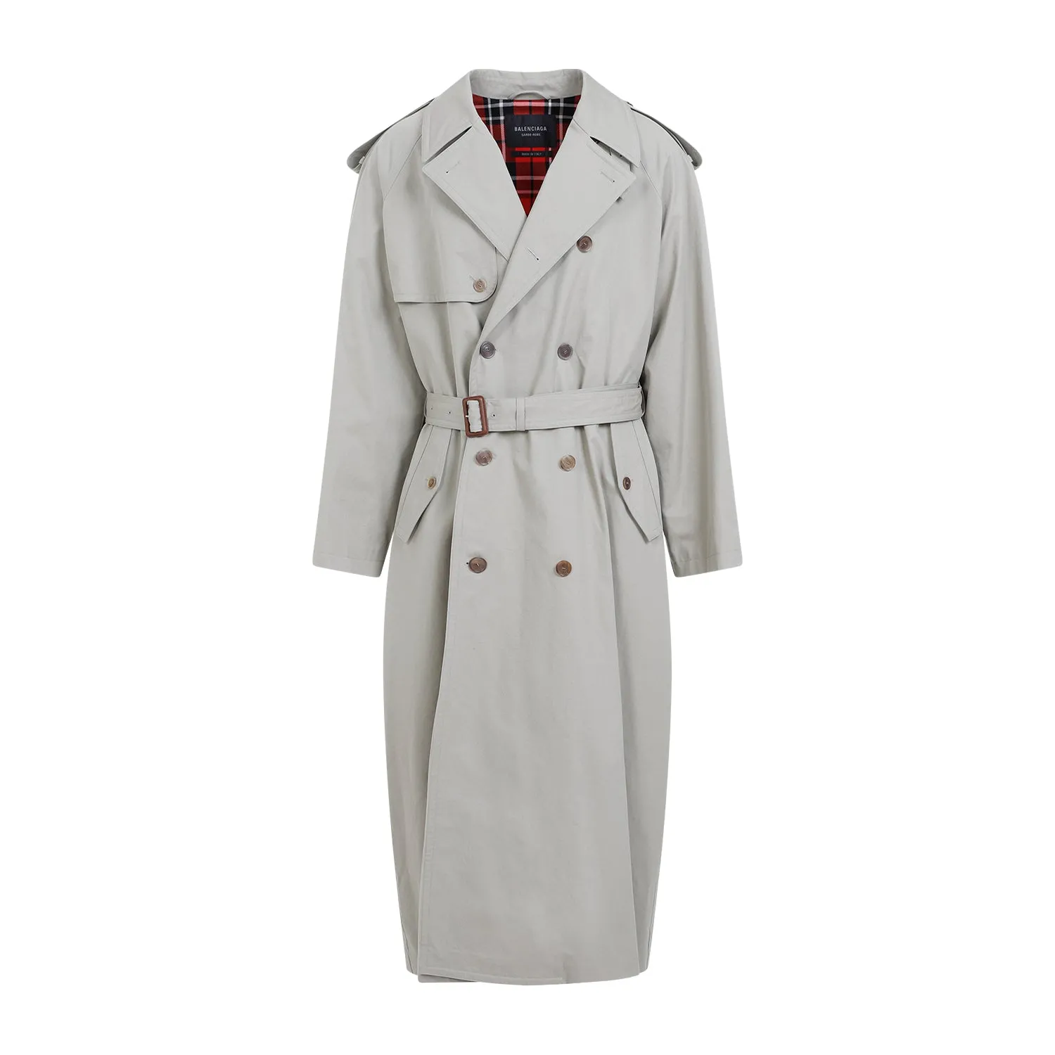 Military Beige Cotton Coat