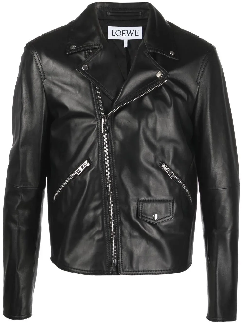 Giacca Biker In Pelle