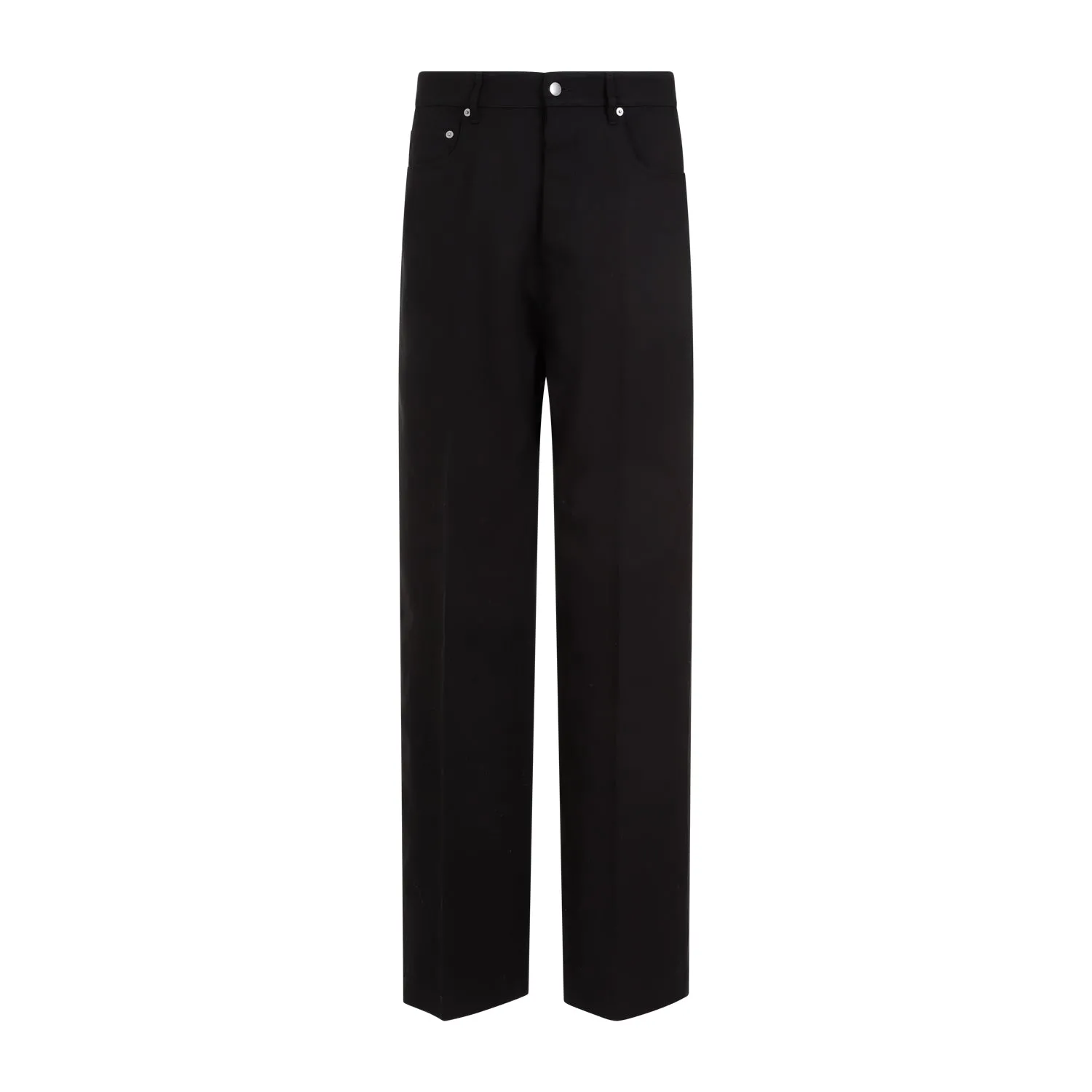 Black Geth Silk Wool Jeans