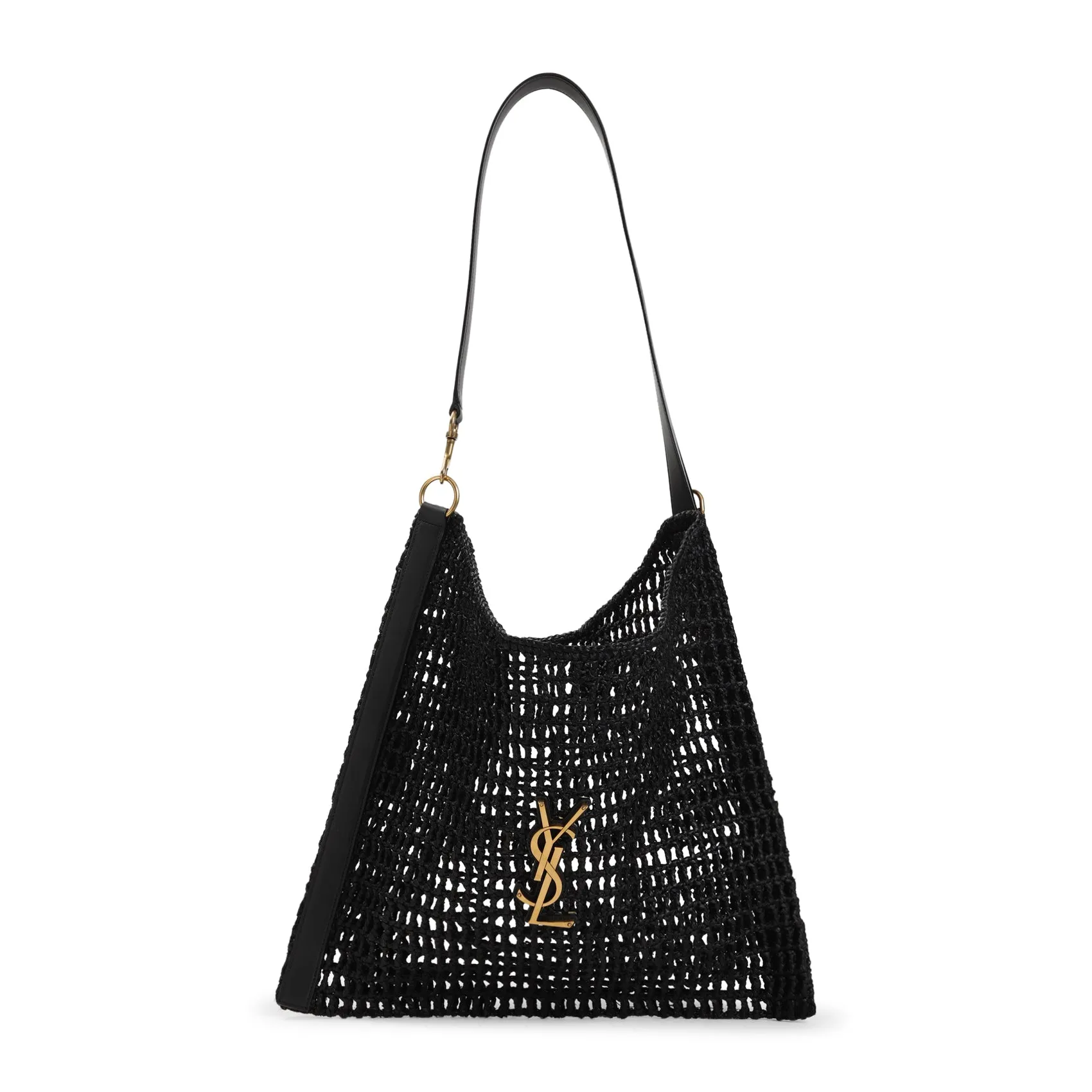 Black Raffia Ysl Rafia Bag