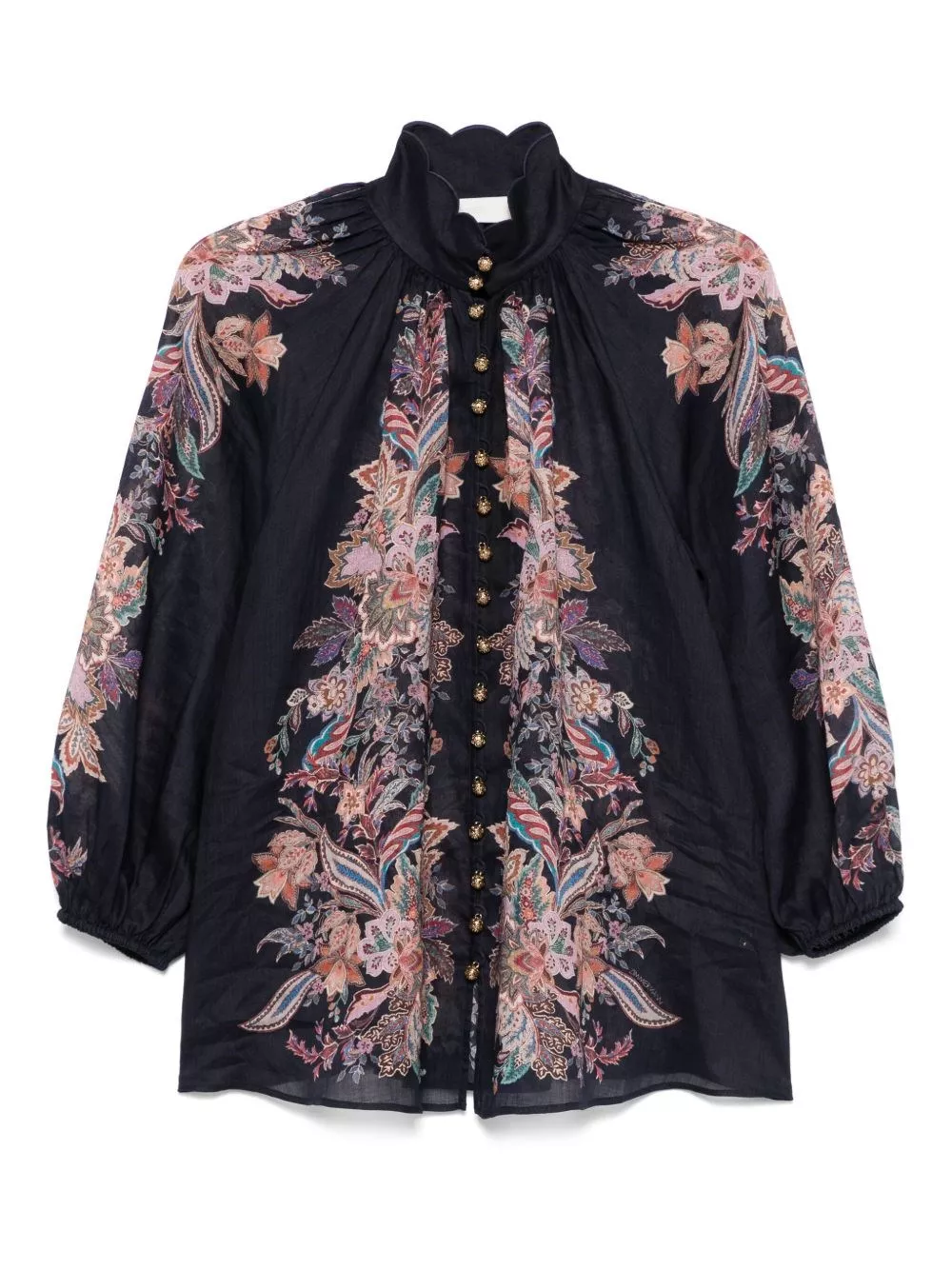 Blusa rhiannon stampata di Zimmermann