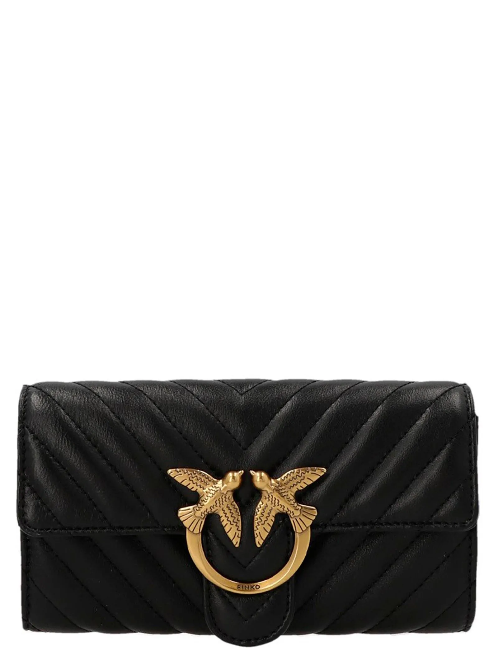 Love Bag One Wallet Chevron Portafogli Nero