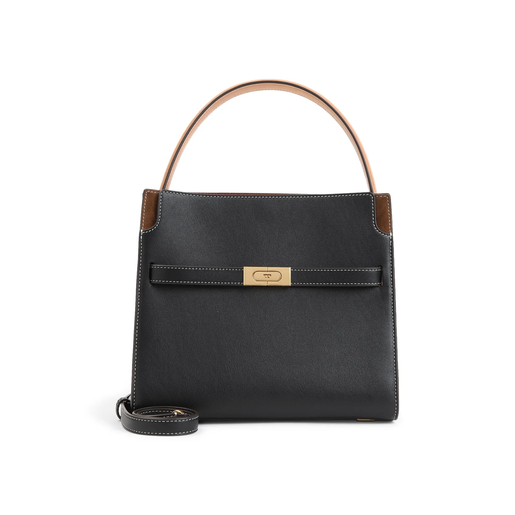 Black Lee Small Cow Leather Shoulder Bag