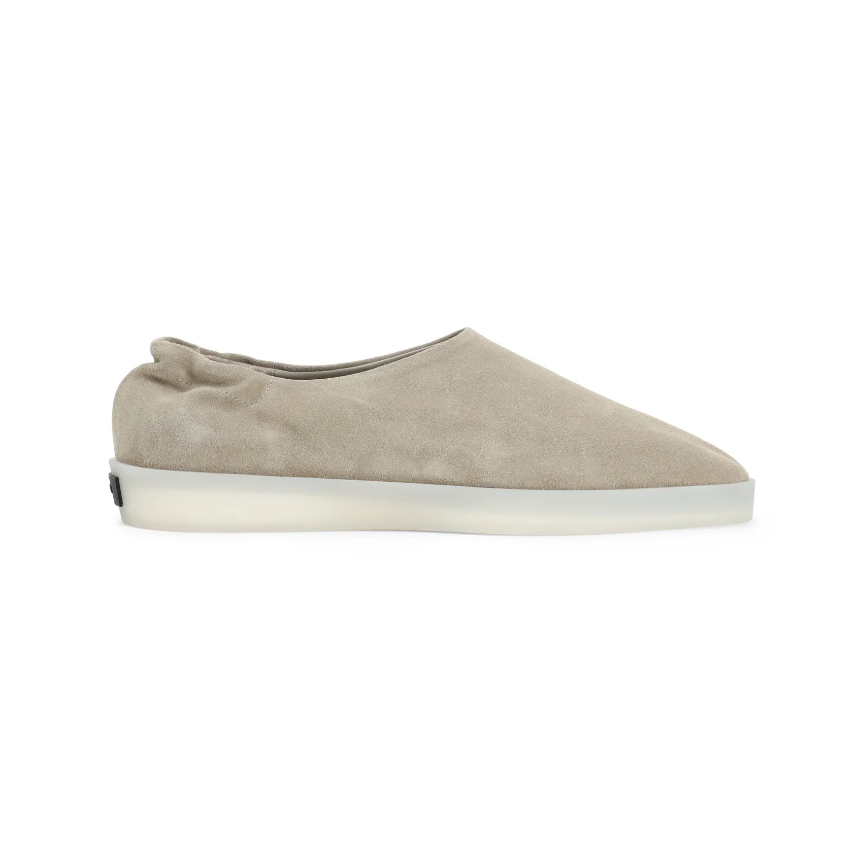 Sesame Beige Suede Calf Leather Mule