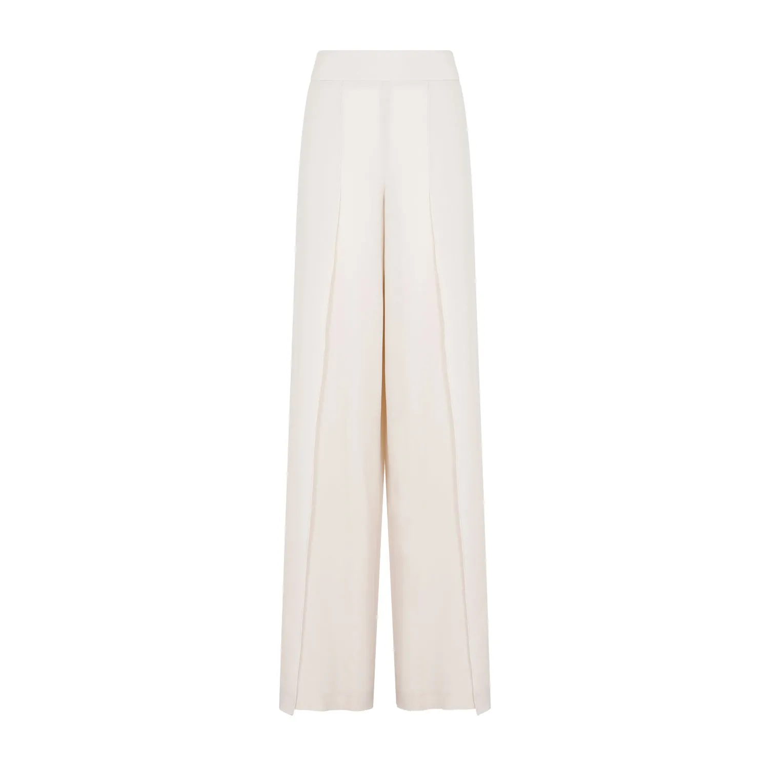 Greige Silk Fellia Chiffon Pants