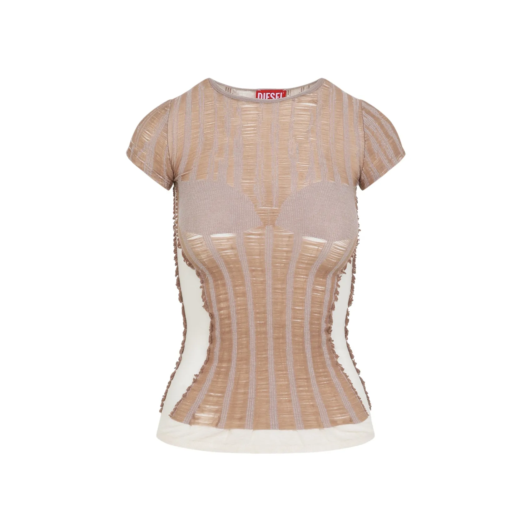 Beige M-Calai-Ss Cotton Top