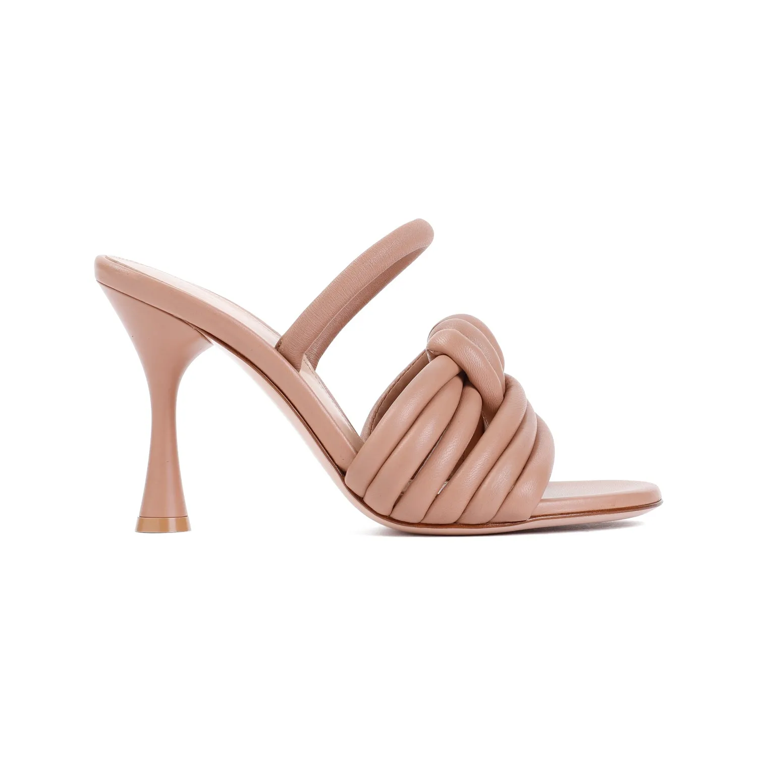 Praline Brown Nappa Leather Sandal
