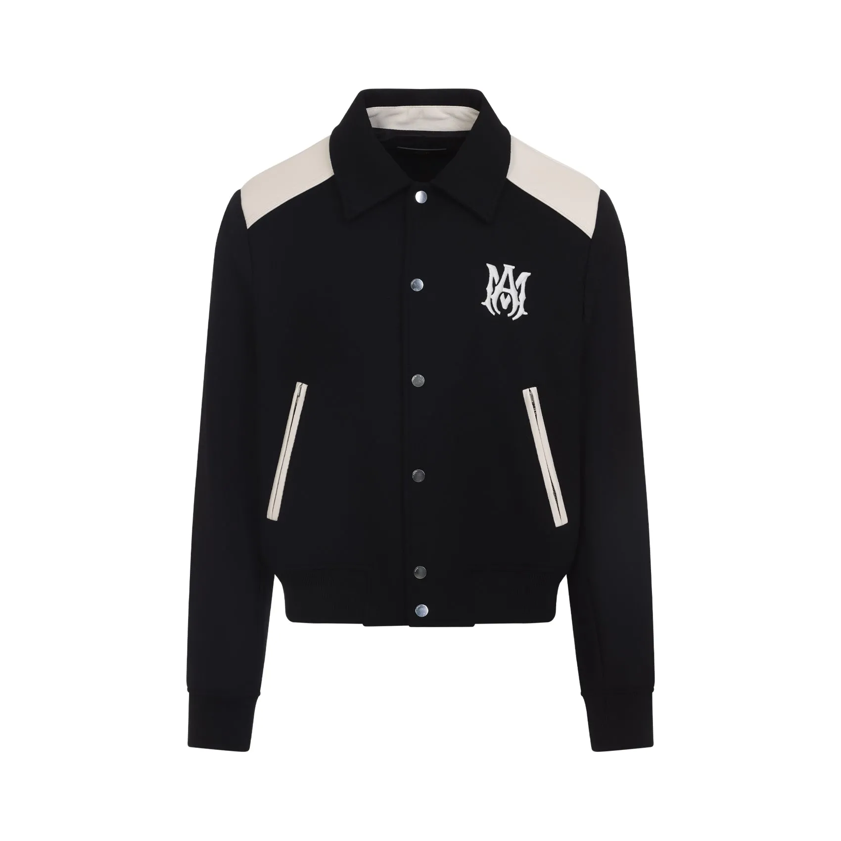 Black Ma Band Wool Jacket