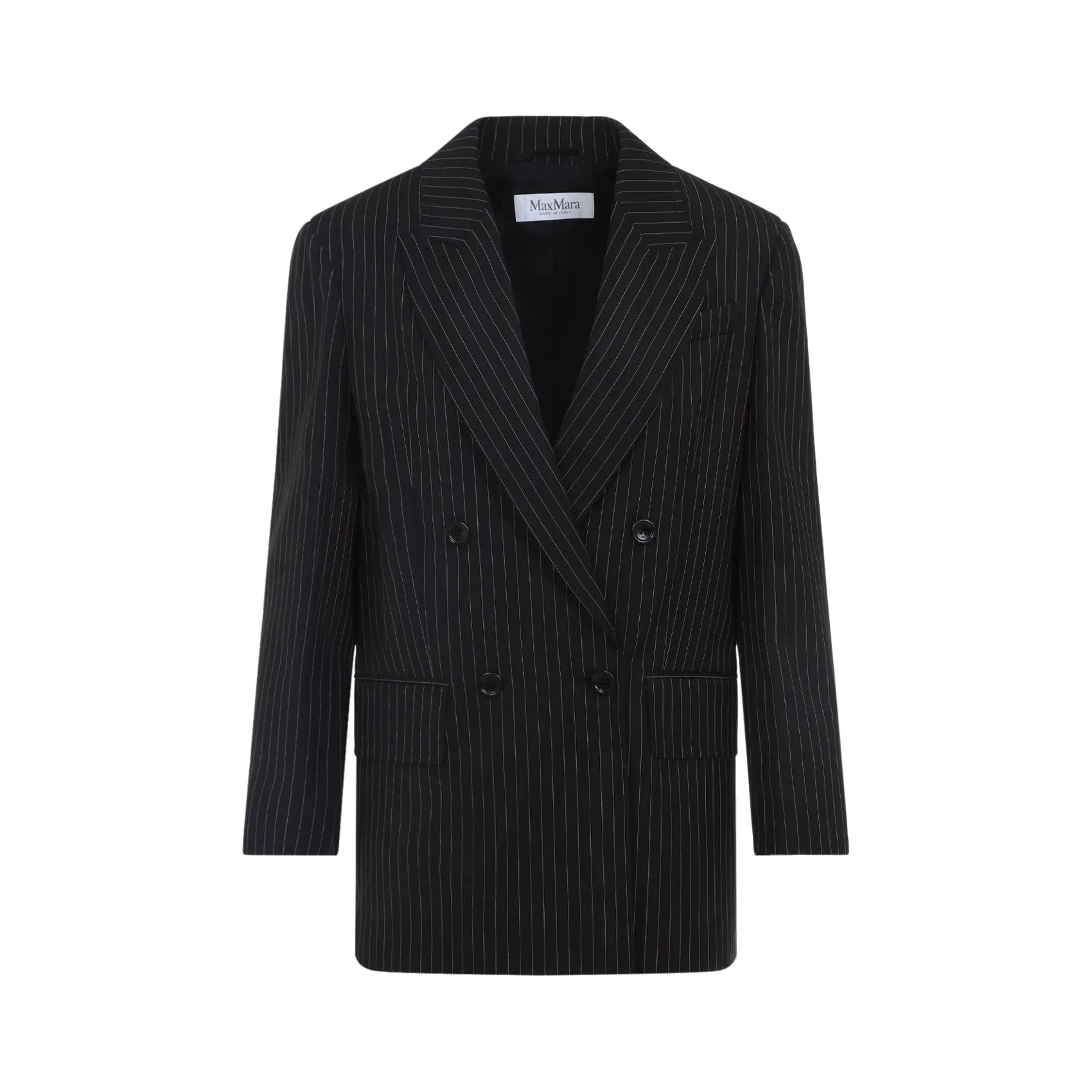 Black And White Mattia Wool Jacket