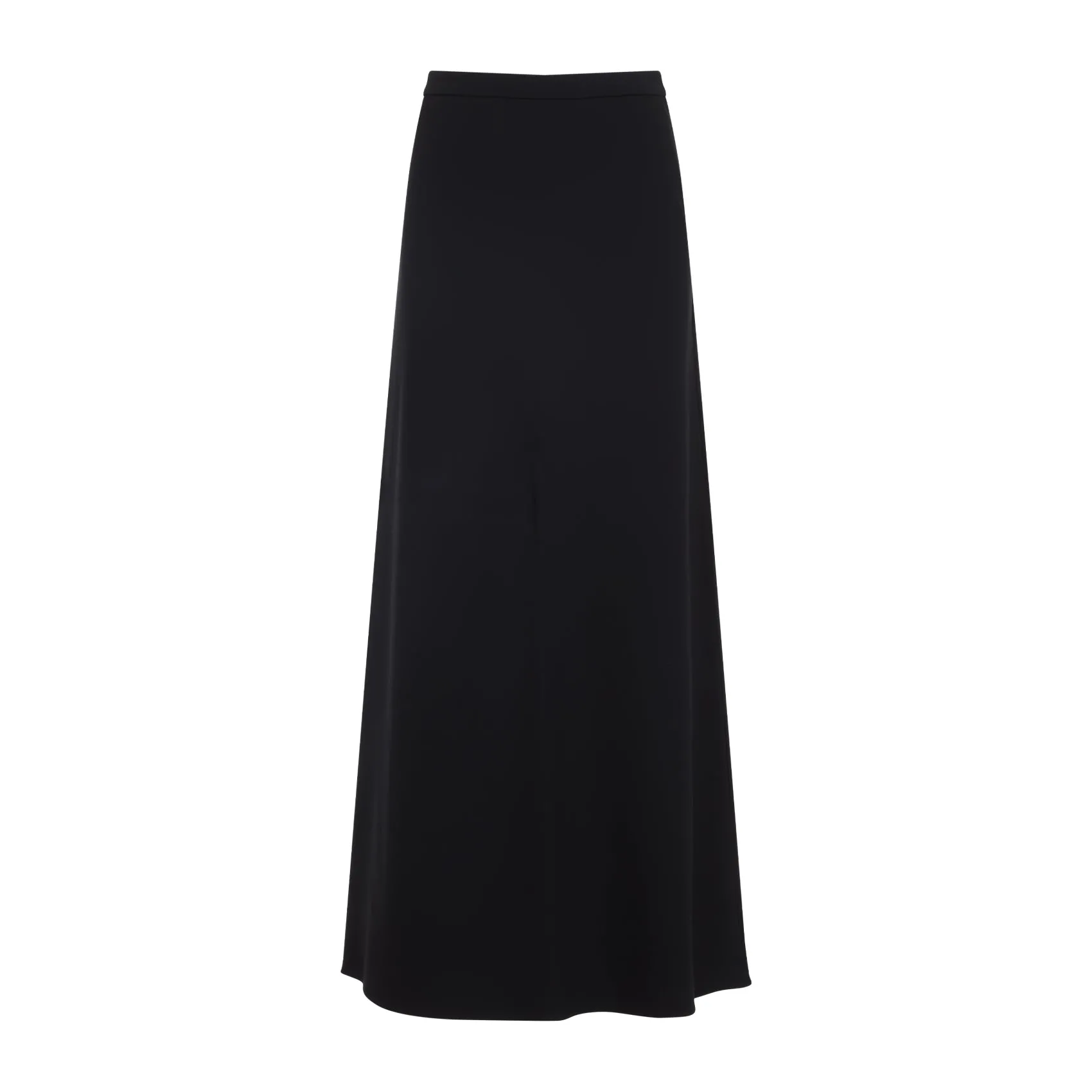Black Vernice Viscose Long Skirt