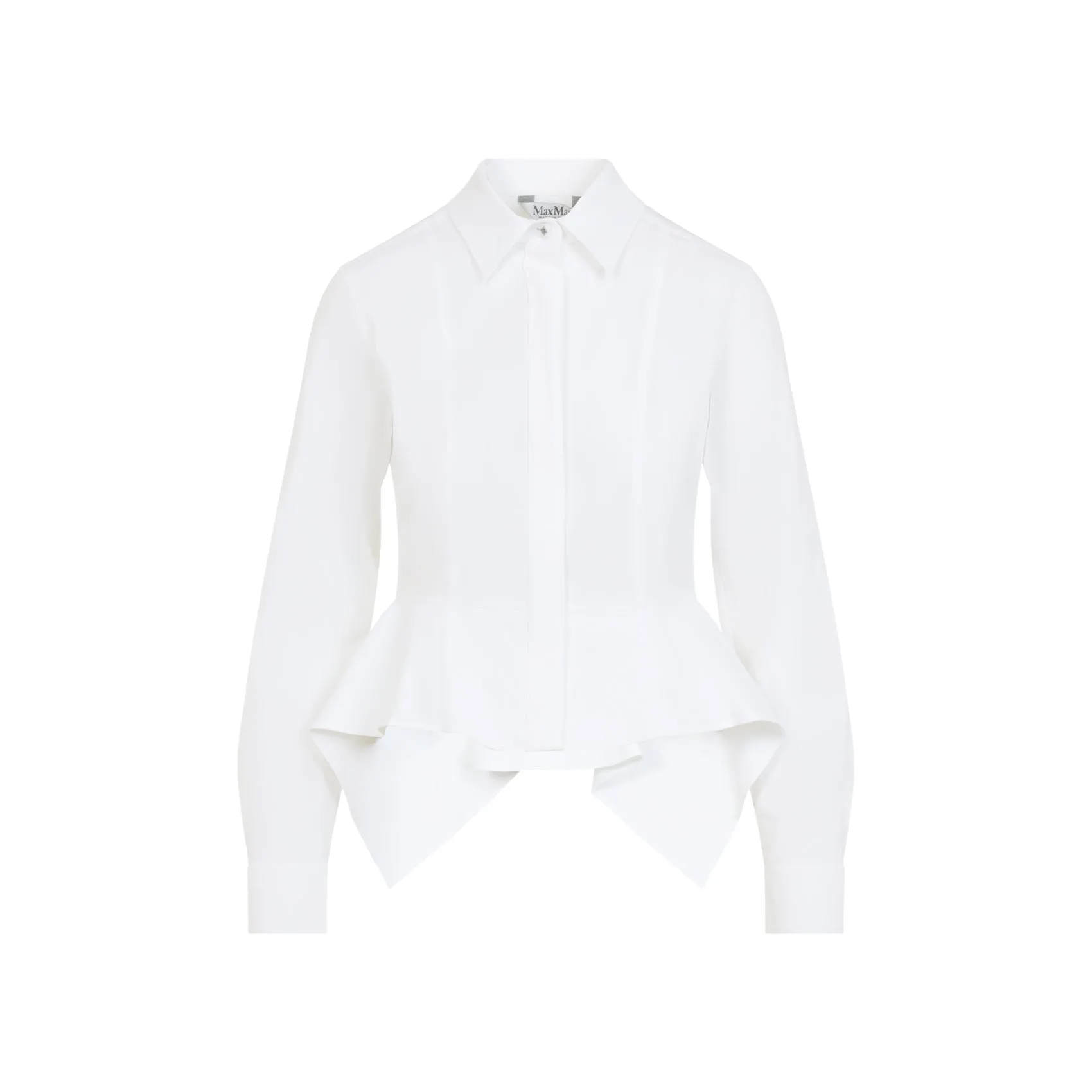 White Cotton Gamma Popeline Shirt