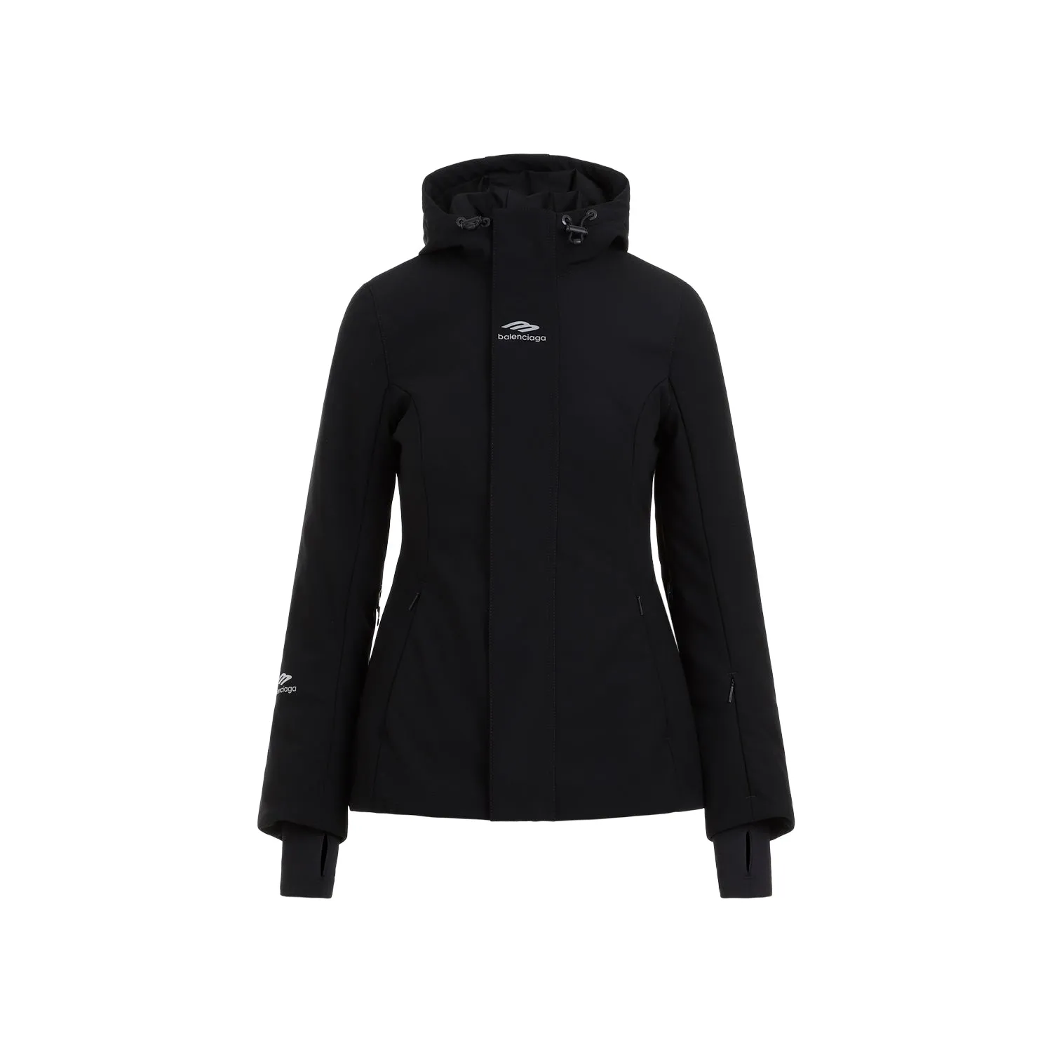 Black Ski Hourglass Parka