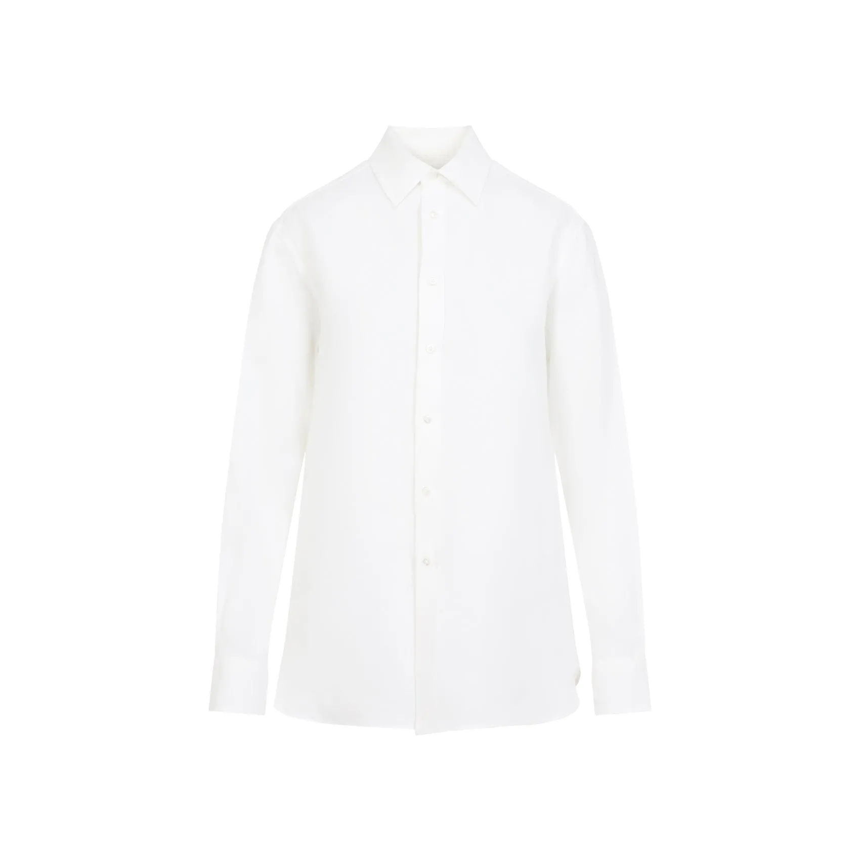 White Adrien Linen Shirt