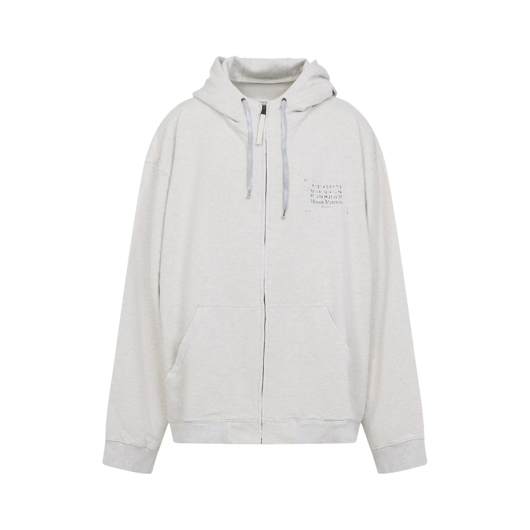 Ecru Cotton Hoodie