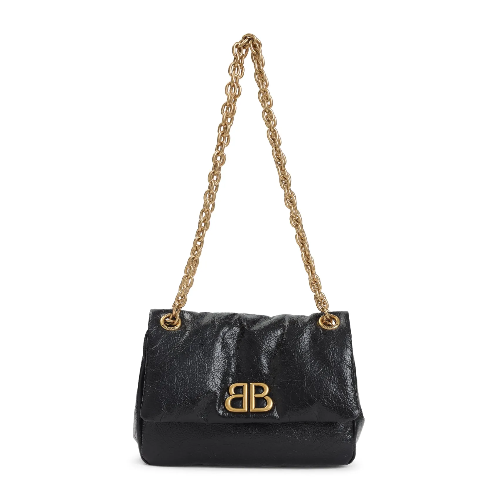 Black Calf Leather Monaco Mini Bag